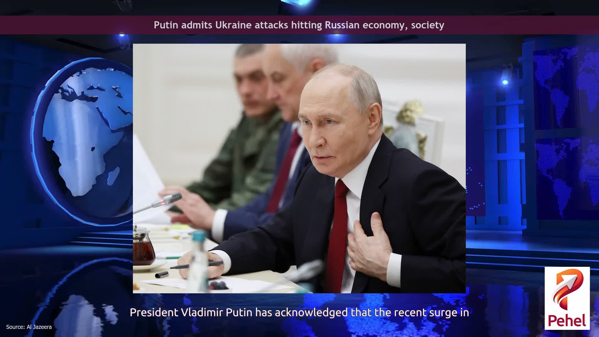 Putin admits Ukraine attacks hitting Russian economy, society