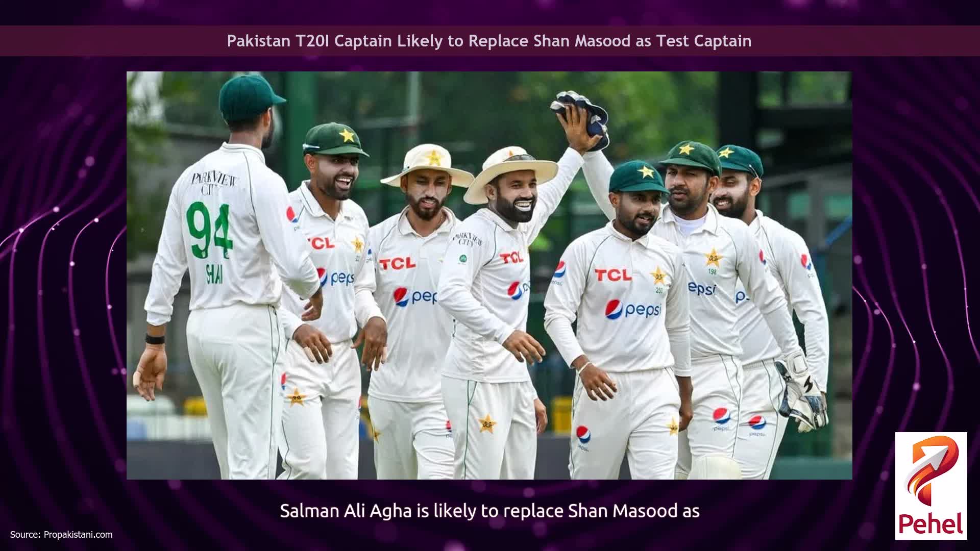 Pakistan T20I Captain Likely to Replace Shan Masood as Test Captain