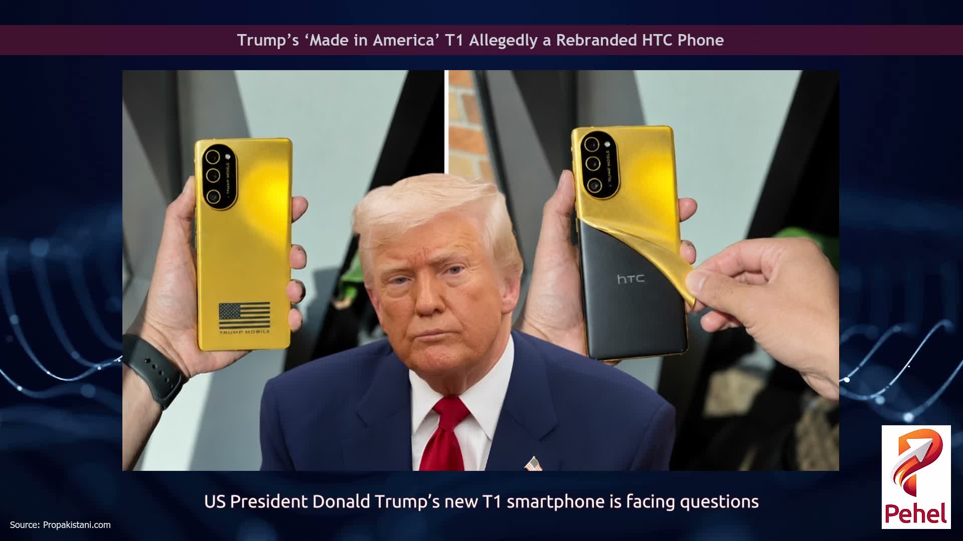 Trump’s ‘Made in America’ T1 Allegedly a Rebranded HTC Phone