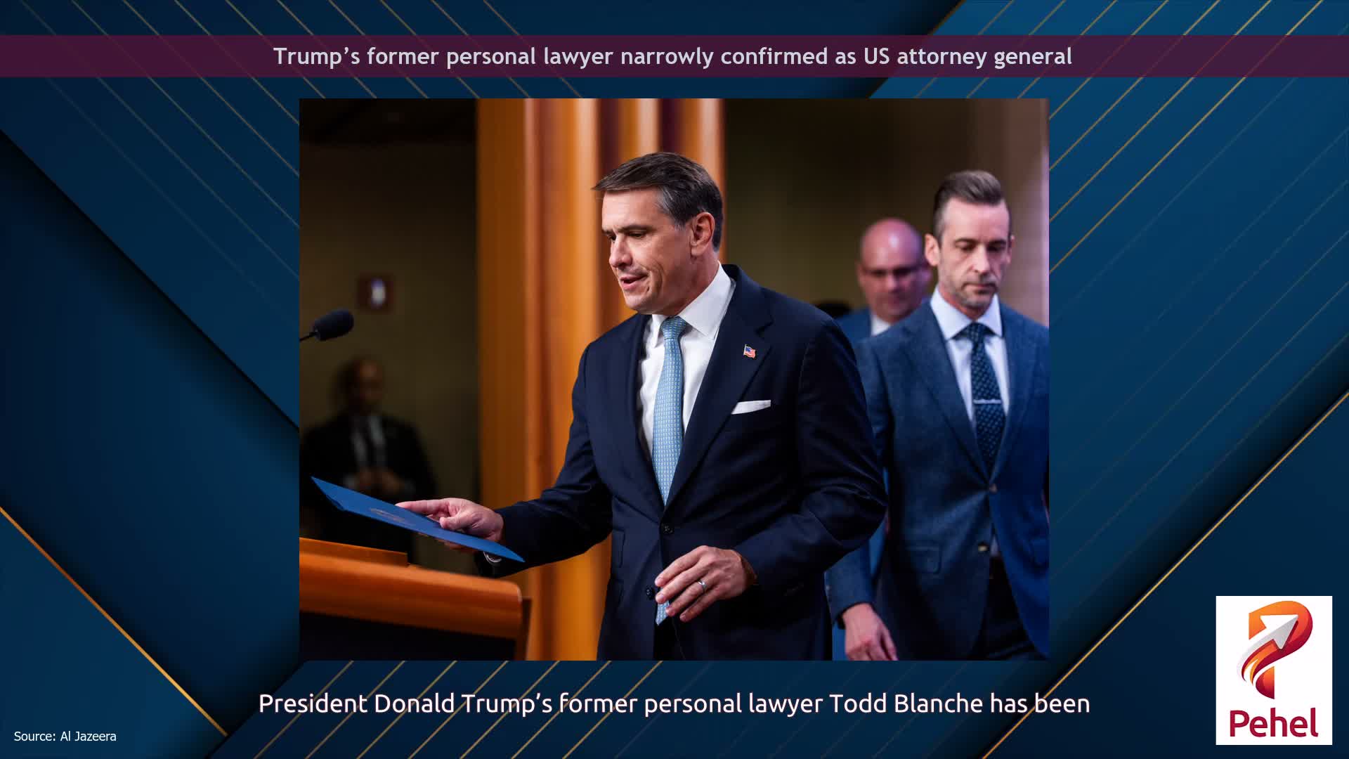 Trump’s former personal lawyer narrowly confirmed as US attorney general