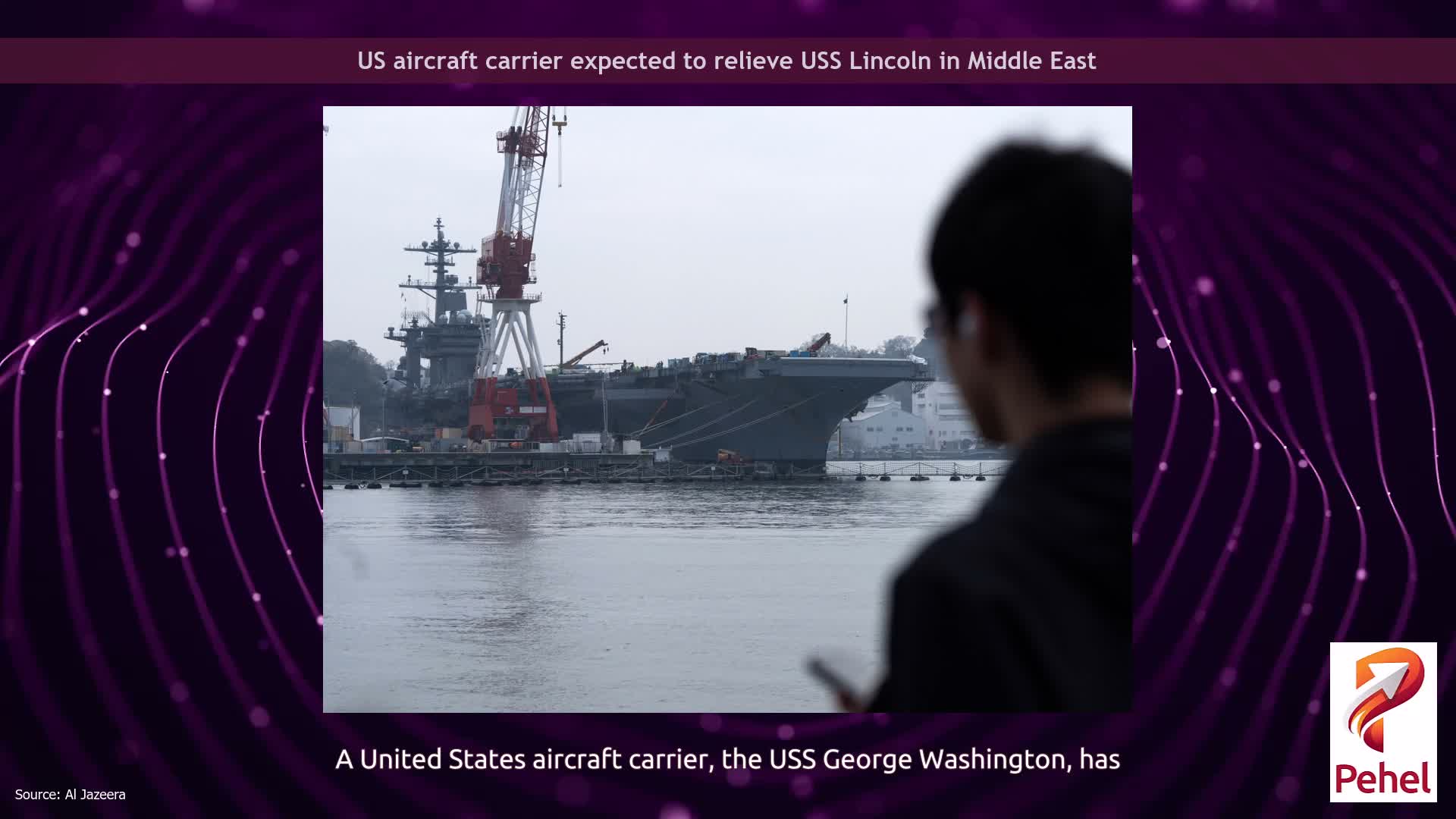 US aircraft carrier expected to relieve USS Lincoln in Middle East