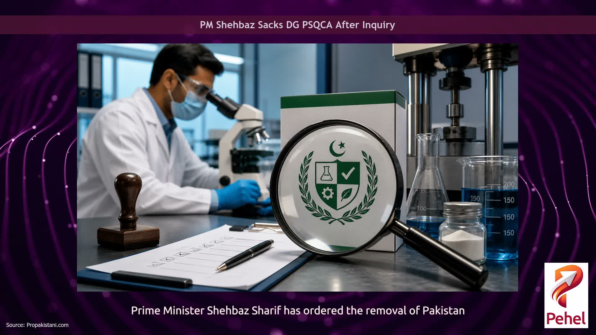 PM Shehbaz Sacks DG PSQCA After Inquiry