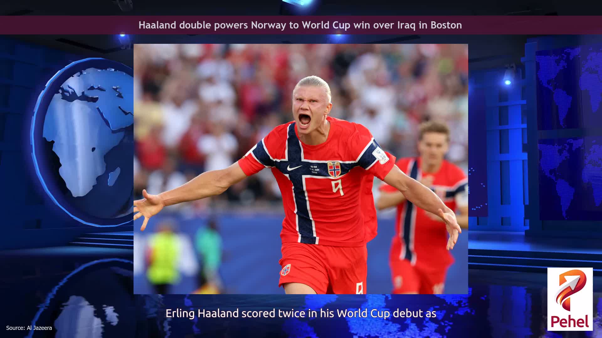 Haaland double powers Norway to World Cup win over Iraq in Boston