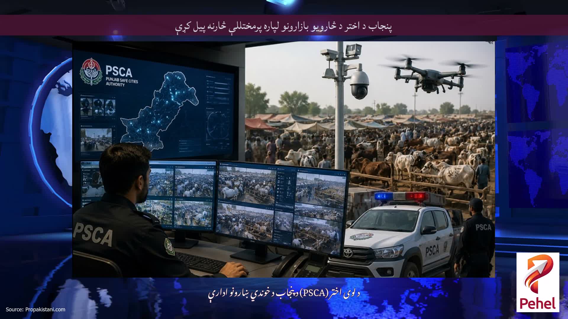 پنجاب د اختر د څارویو بازارونو لپاره پرمختللې څارنه پیل کړې