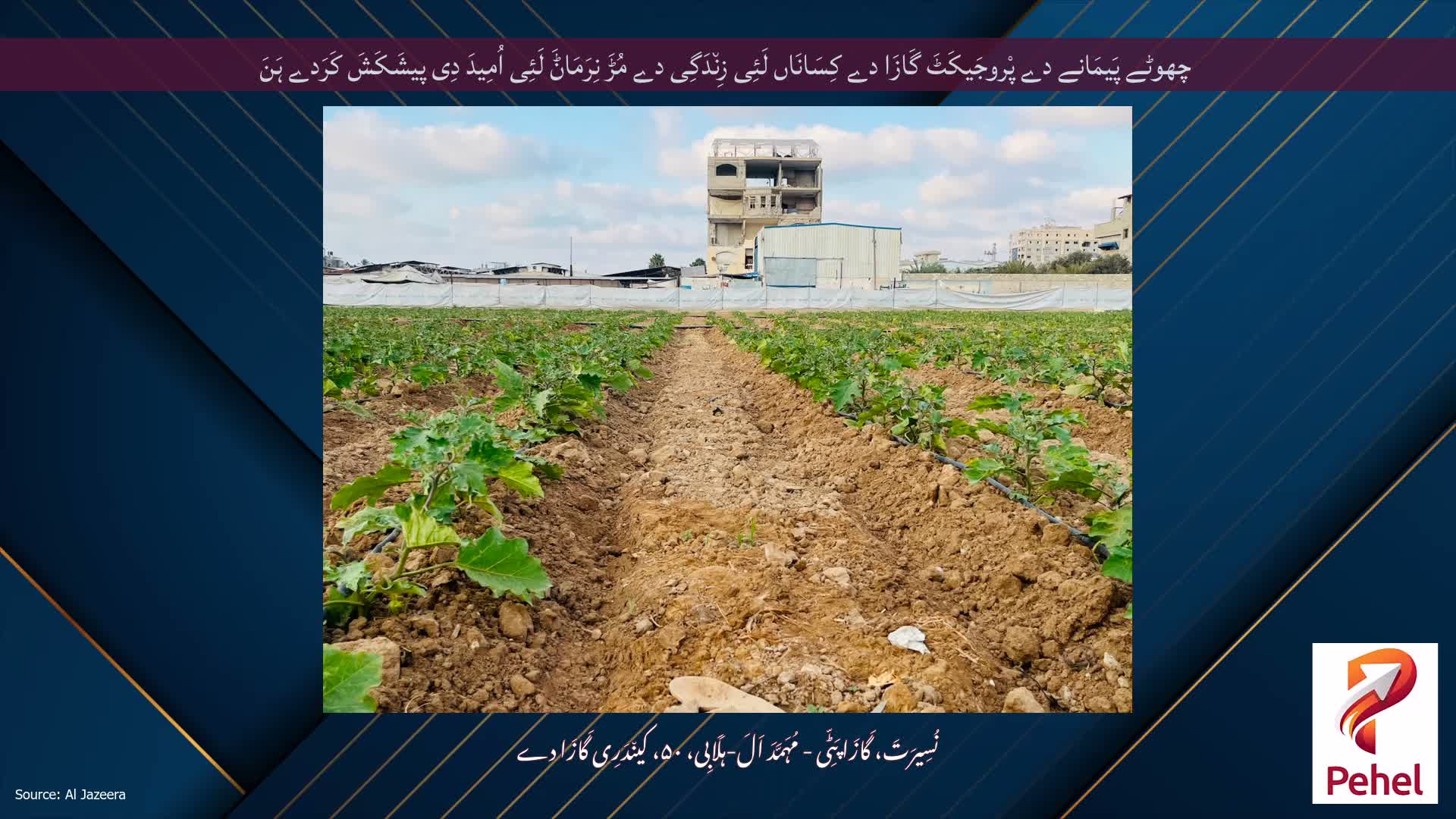 چھوٹے پَیمَانے دے پْروجَیکَٹَ گَازَا دے کِسَانَاں لَئِی زِن٘دَگِی دے مُڑَ نِرَمَاݨَ لَئِی اُمِیدَ دِی پیشَکَشَ کَرَدے ہَنَ