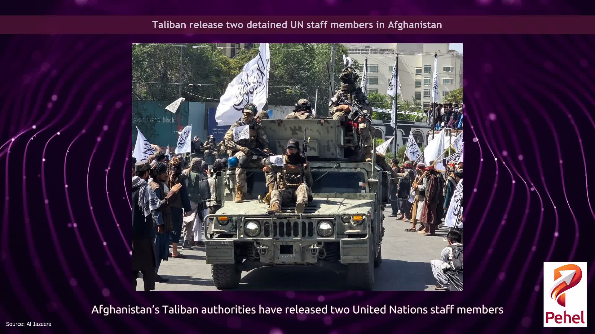 Taliban release two detained UN staff members in Afghanistan