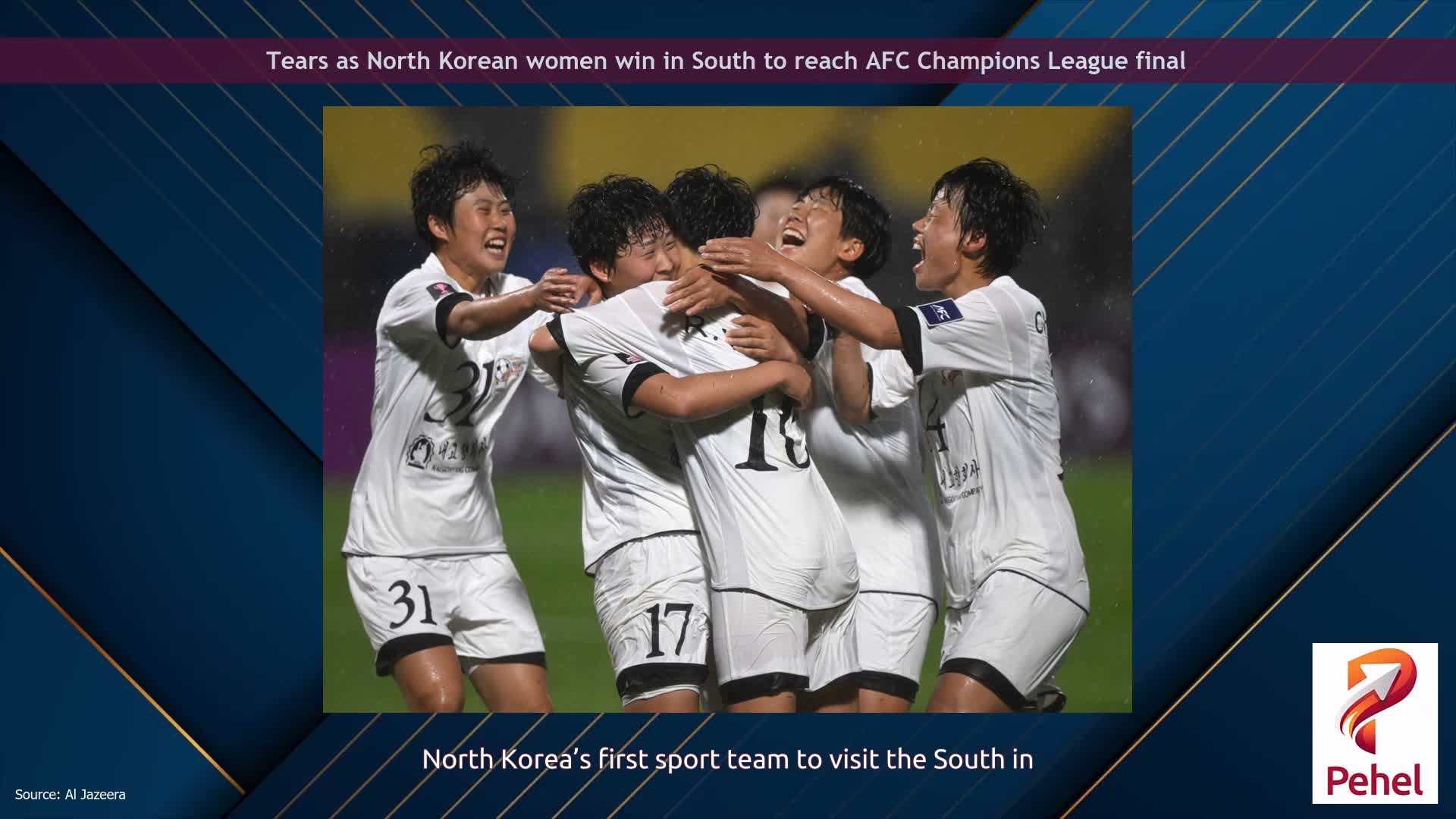 Tears as North Korean women win in South to reach AFC Champions League final