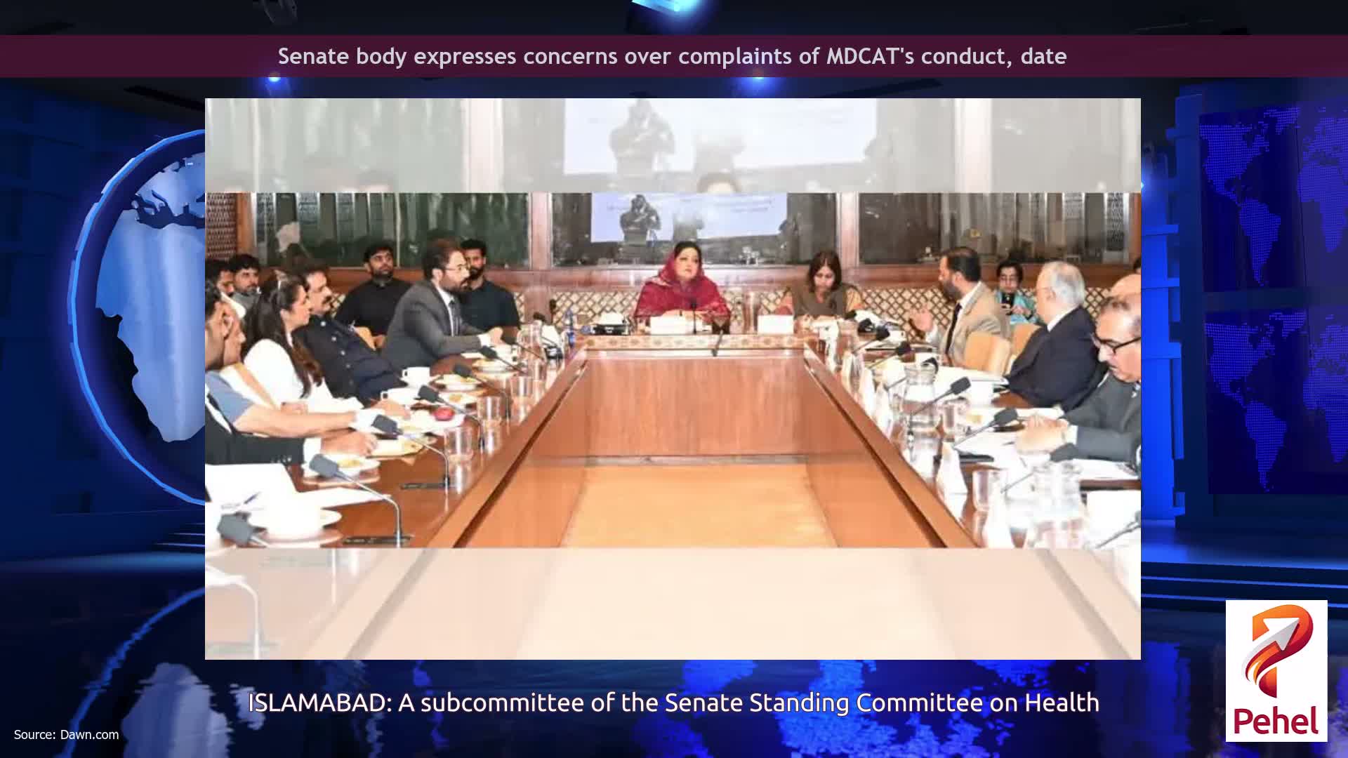 Senate body expresses concerns over complaints of MDCAT's conduct, date