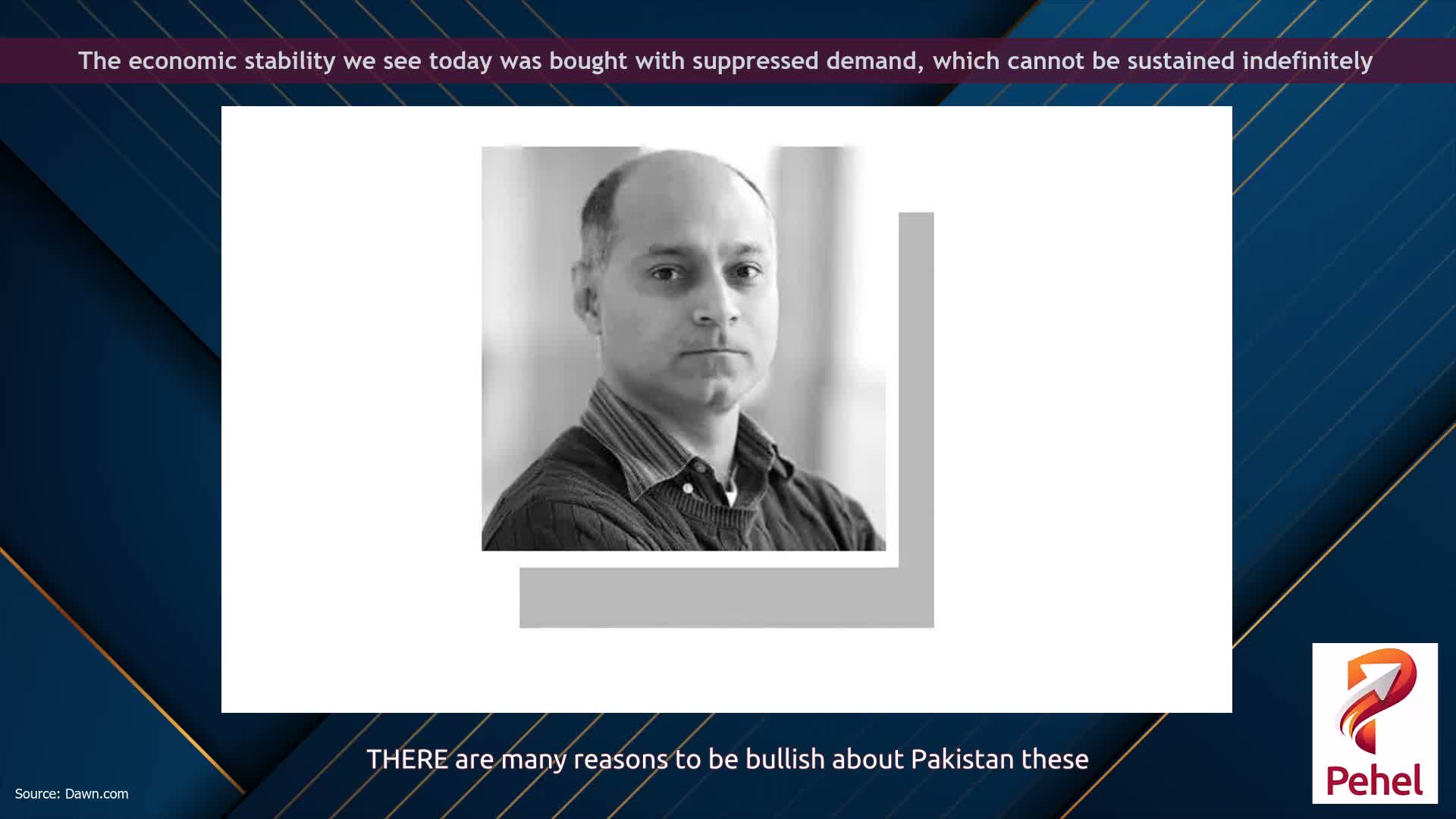 The economic stability we see today was bought with suppressed demand, which cannot be sustained indefinitely