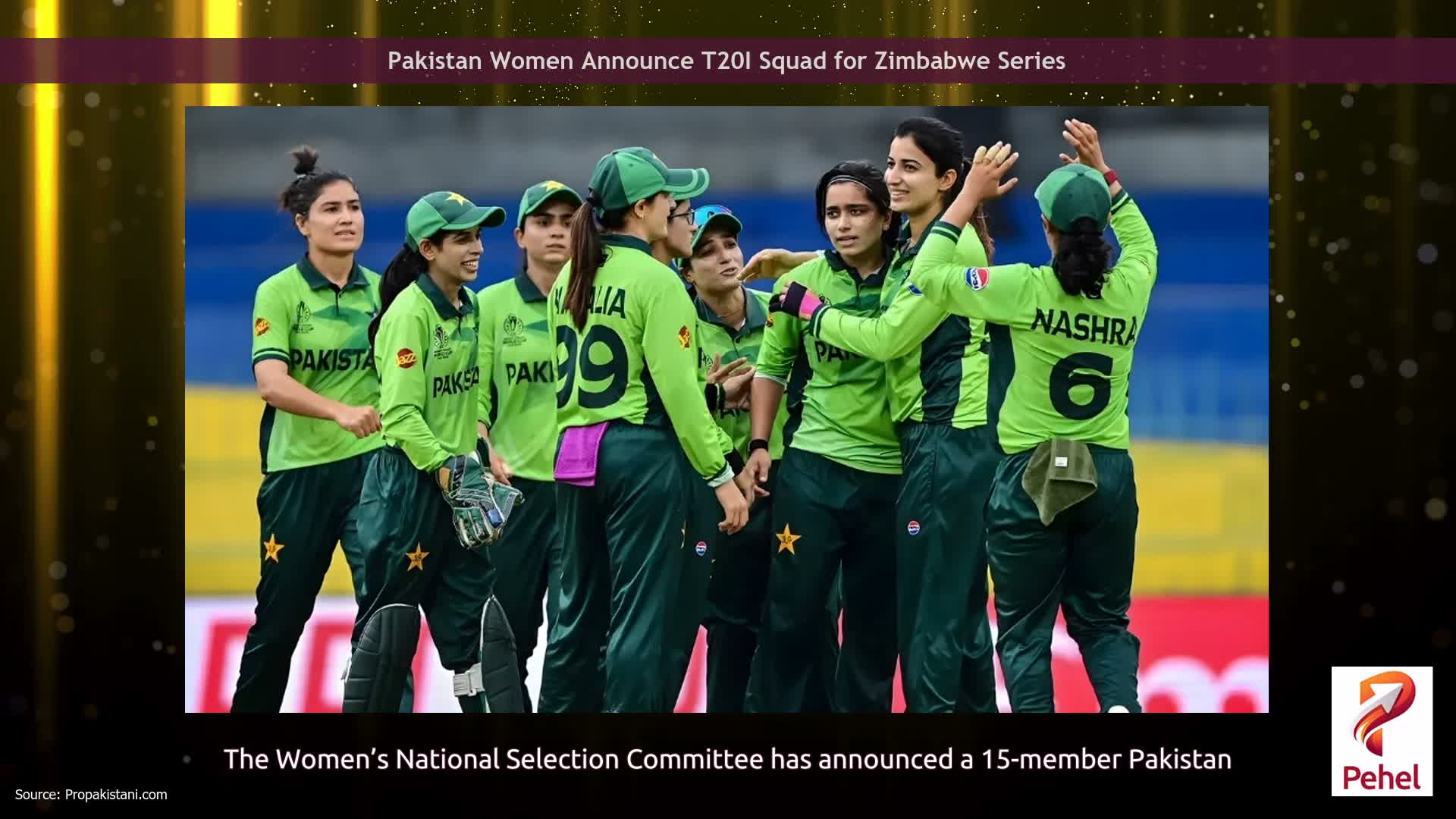 Pakistan Women Announce T20I Squad for Zimbabwe Series