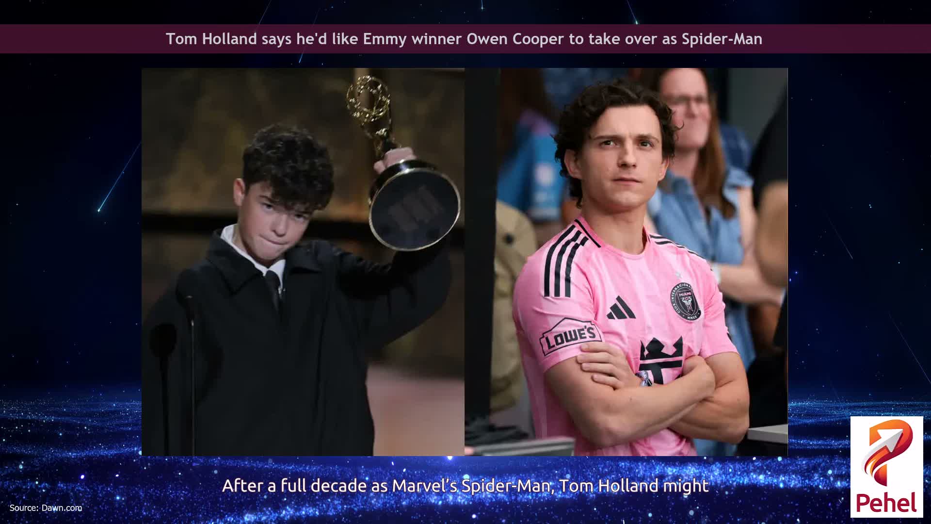 Tom Holland says he'd like Emmy winner Owen Cooper to take over as Spider-Man