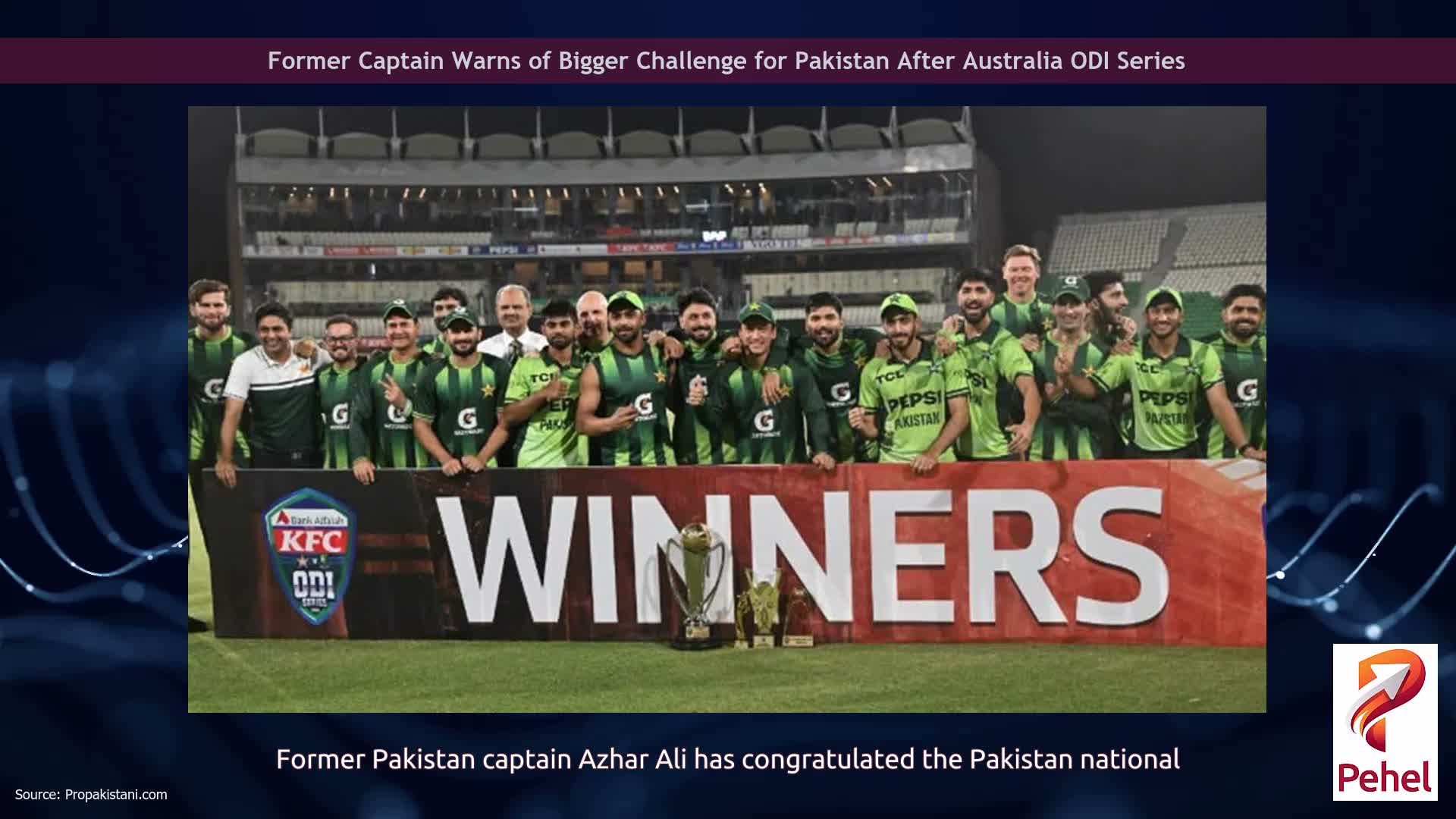 Former Captain Warns of Bigger Challenge for Pakistan After Australia ODI Series
