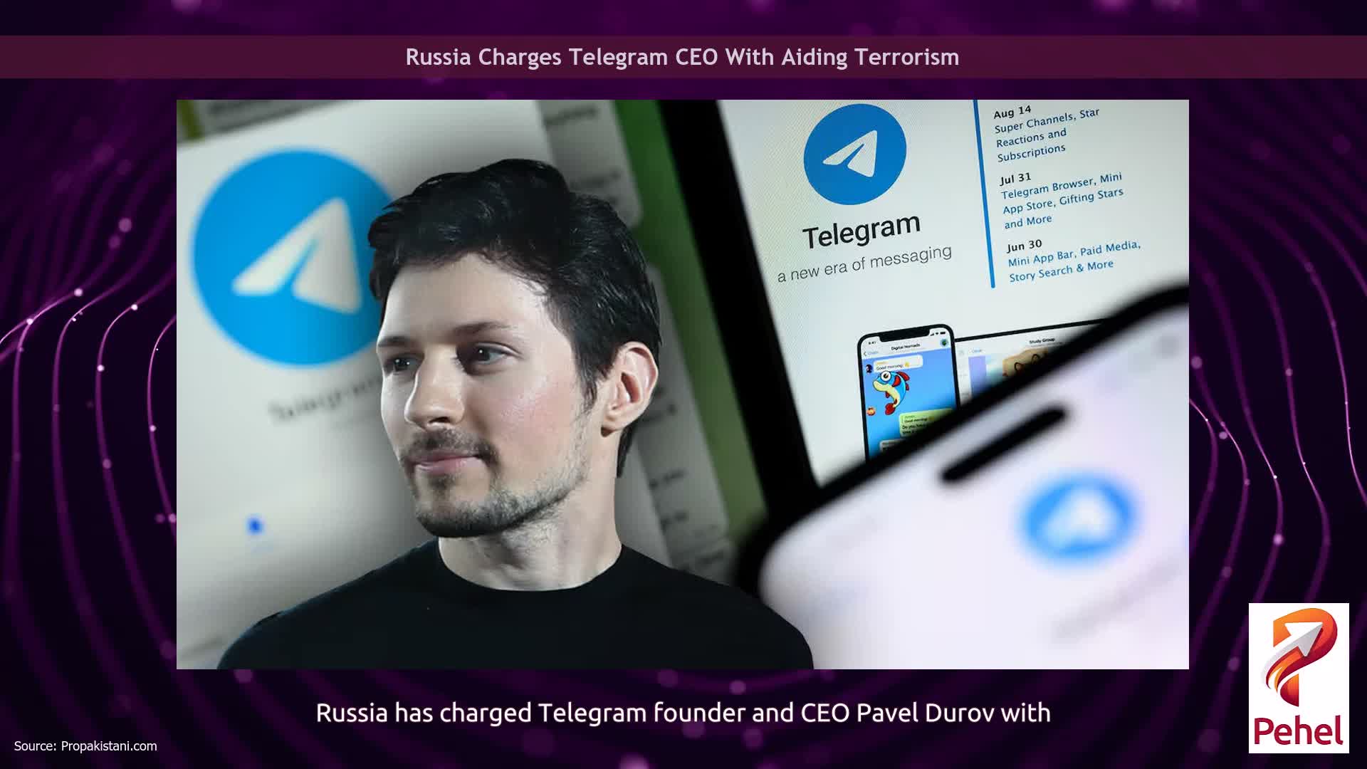 Russia Charges Telegram CEO With Aiding Terrorism
