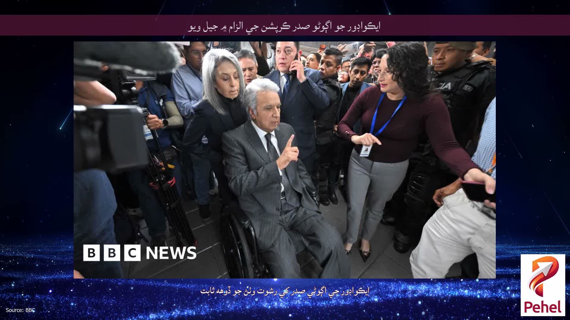 ايڪواڊور جو اڳوڻو صدر ڪرپشن جي الزام ۾ جيل ويو