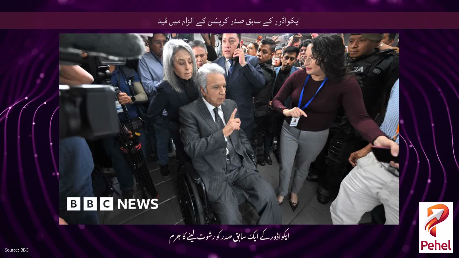 ایکواڈور کے سابق صدر کرپشن کے الزام میں قید