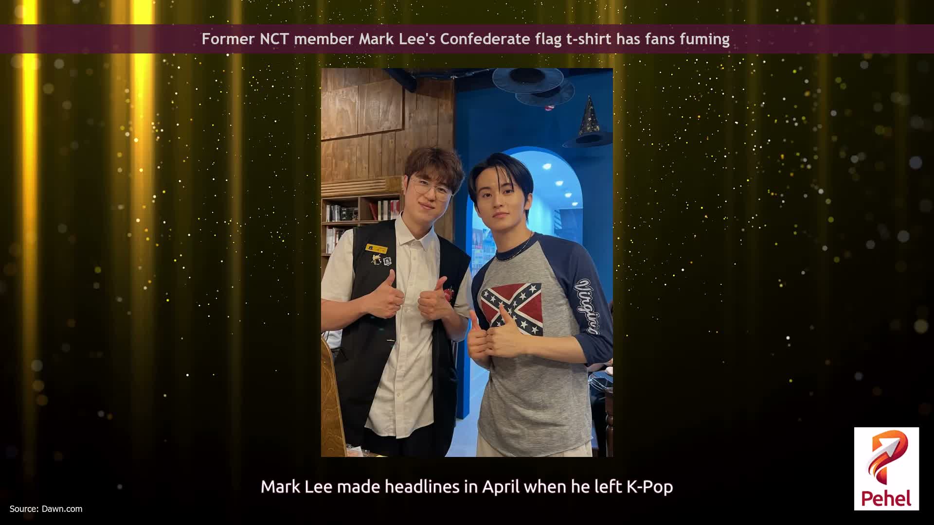 Former NCT member Mark Lee's Confederate flag t-shirt has fans fuming