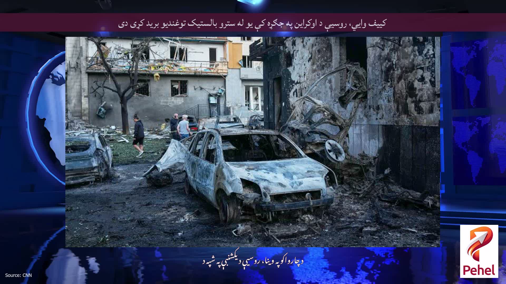 کییف وايي، روسیې د اوکراین په جګړه کې یو له سترو بالستیک توغندیو برید کړی دی