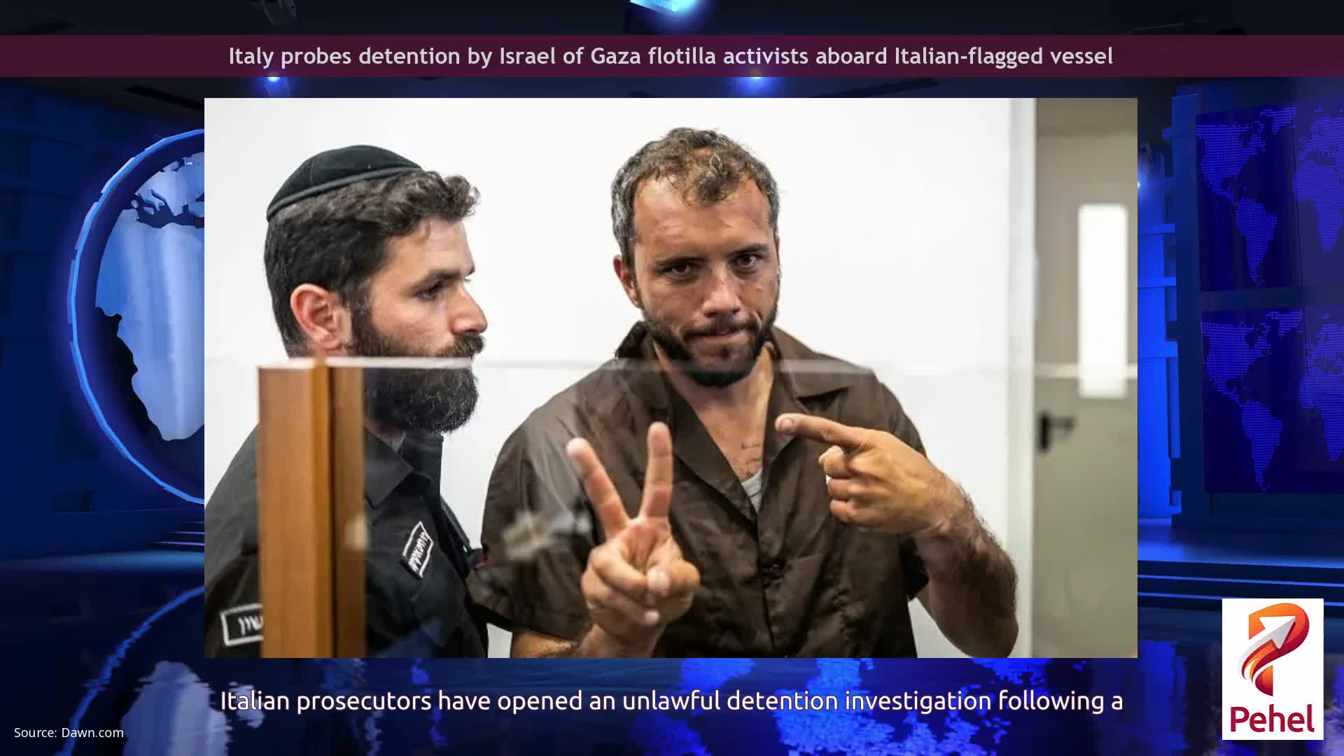 Italy probes detention by Israel of Gaza flotilla activists aboard Italian-flagged vessel