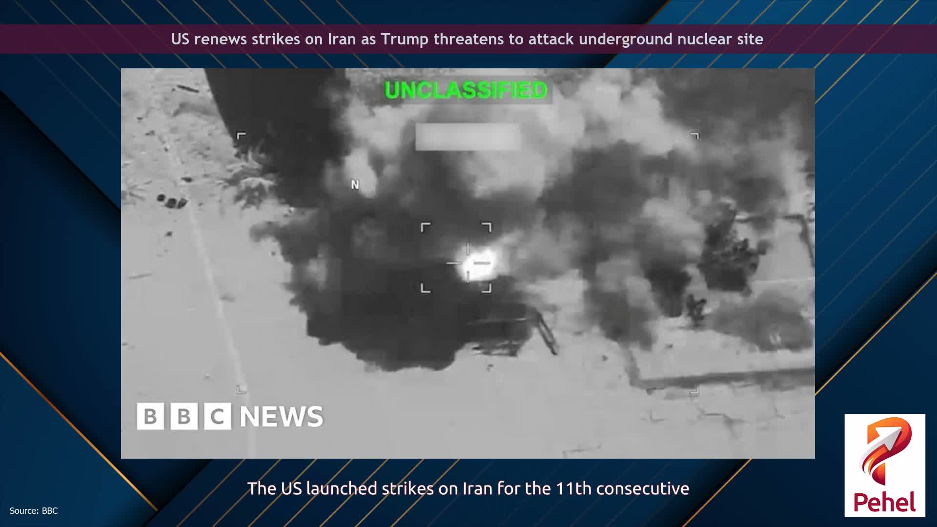US renews strikes on Iran as Trump threatens to attack underground nuclear site