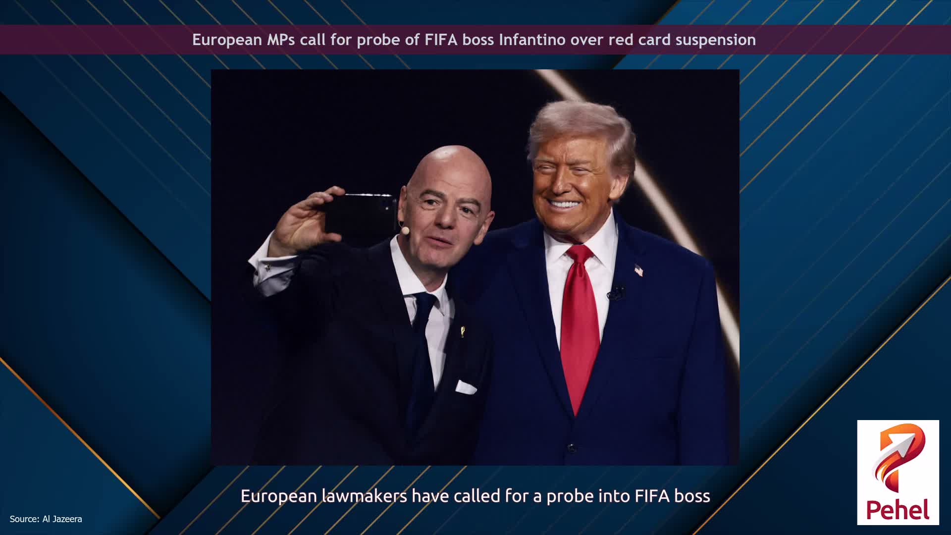 European MPs call for probe of FIFA boss Infantino over red card suspension