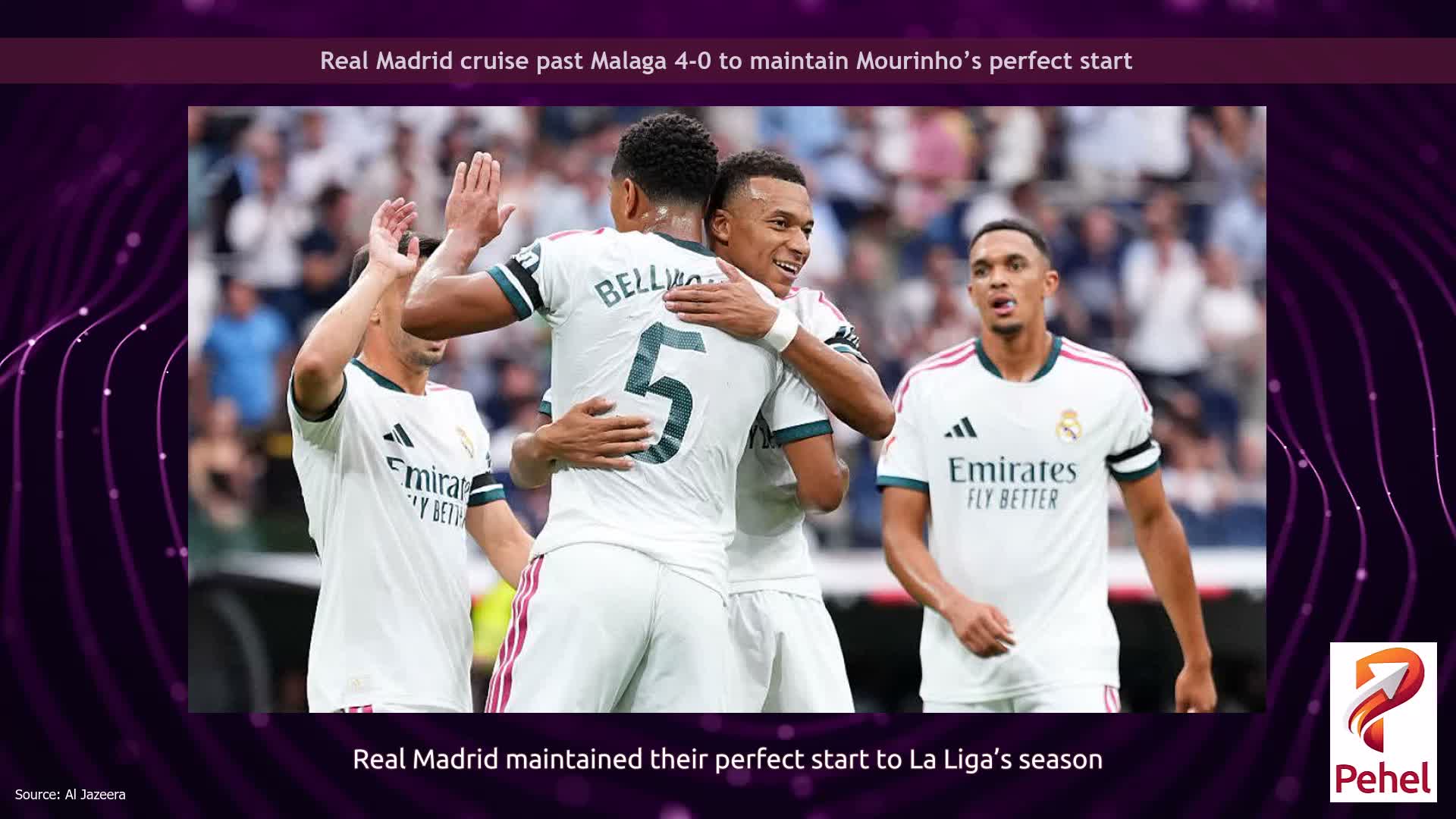 Real Madrid cruise past Malaga 4-0 to maintain Mourinho’s perfect start