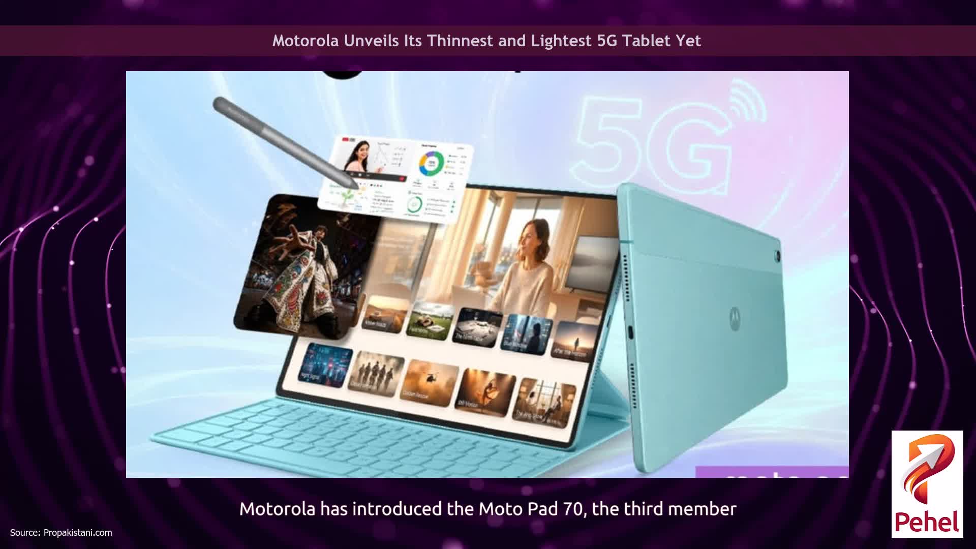 Motorola Unveils Its Thinnest and Lightest 5G Tablet Yet