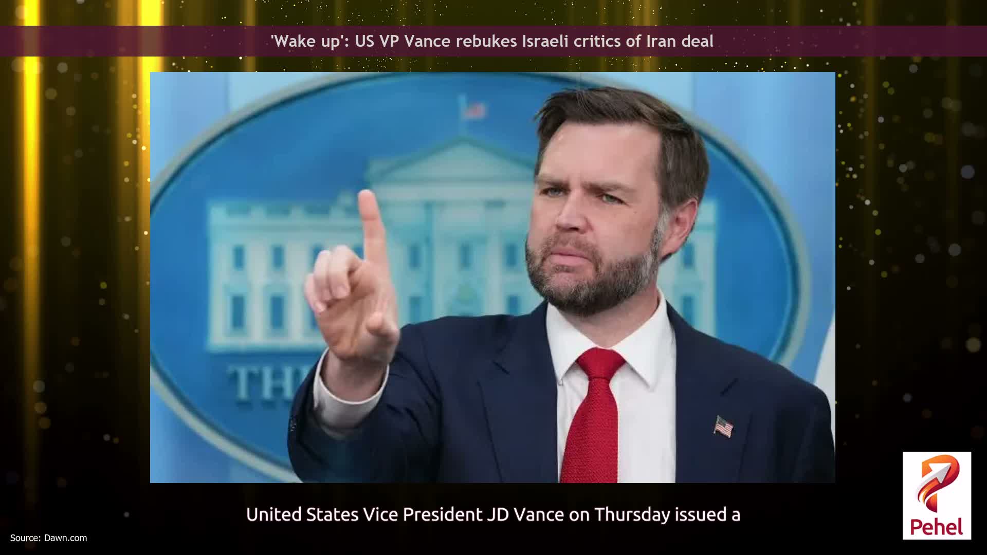 'Wake up': US VP Vance rebukes Israeli critics of Iran deal