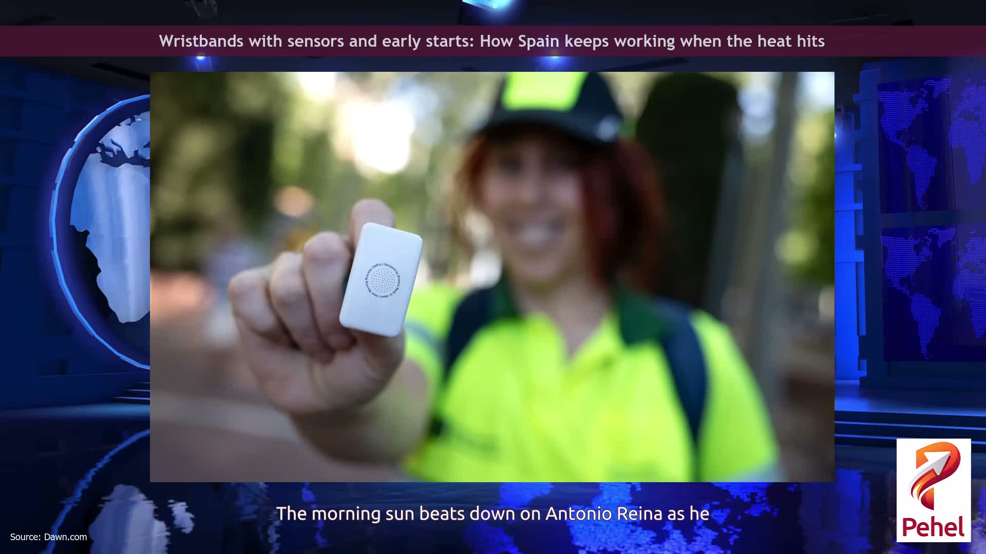 Wristbands with sensors and early starts: How Spain keeps working when the heat hits