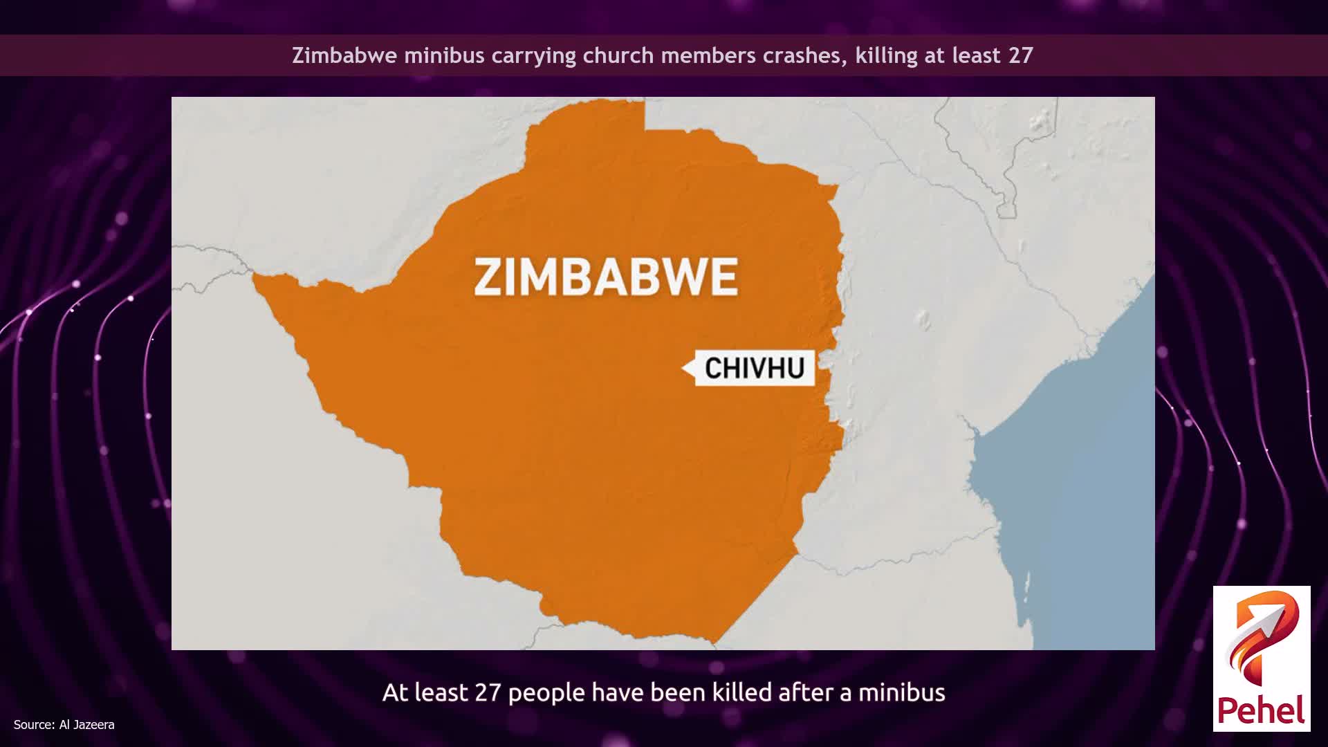 Zimbabwe minibus carrying church members crashes, killing at least 27