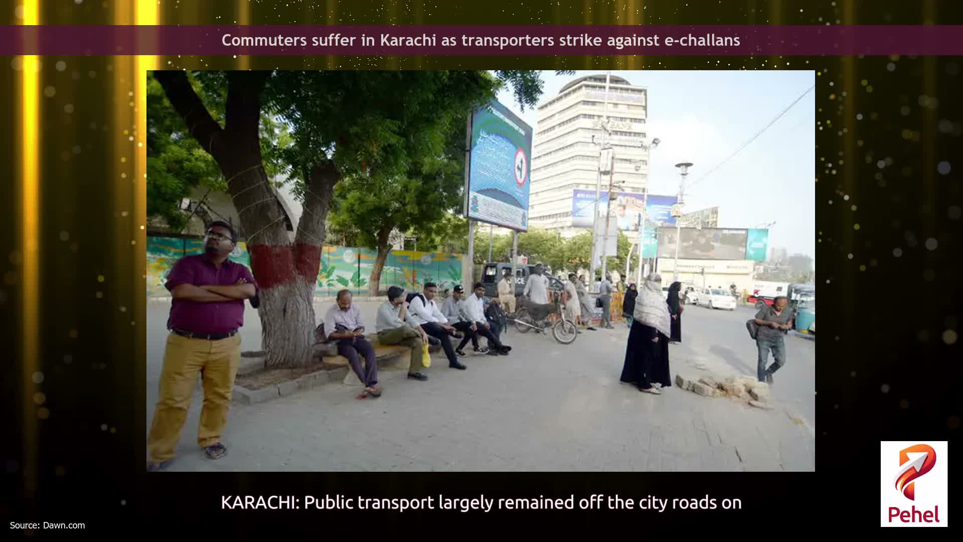 Commuters suffer in Karachi as transporters strike against e-challans