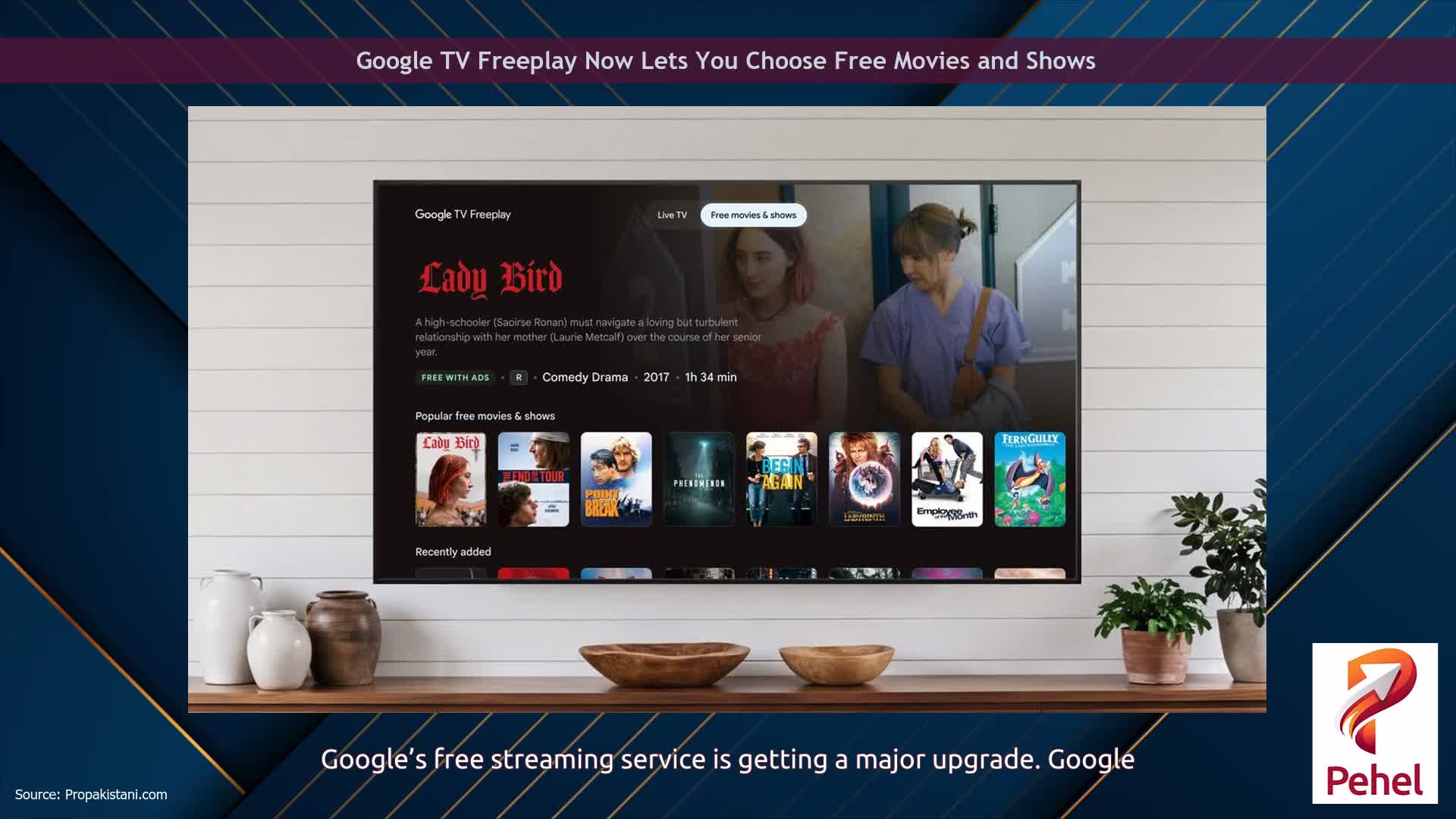 Google TV Freeplay Now Lets You Choose Free Movies and Shows