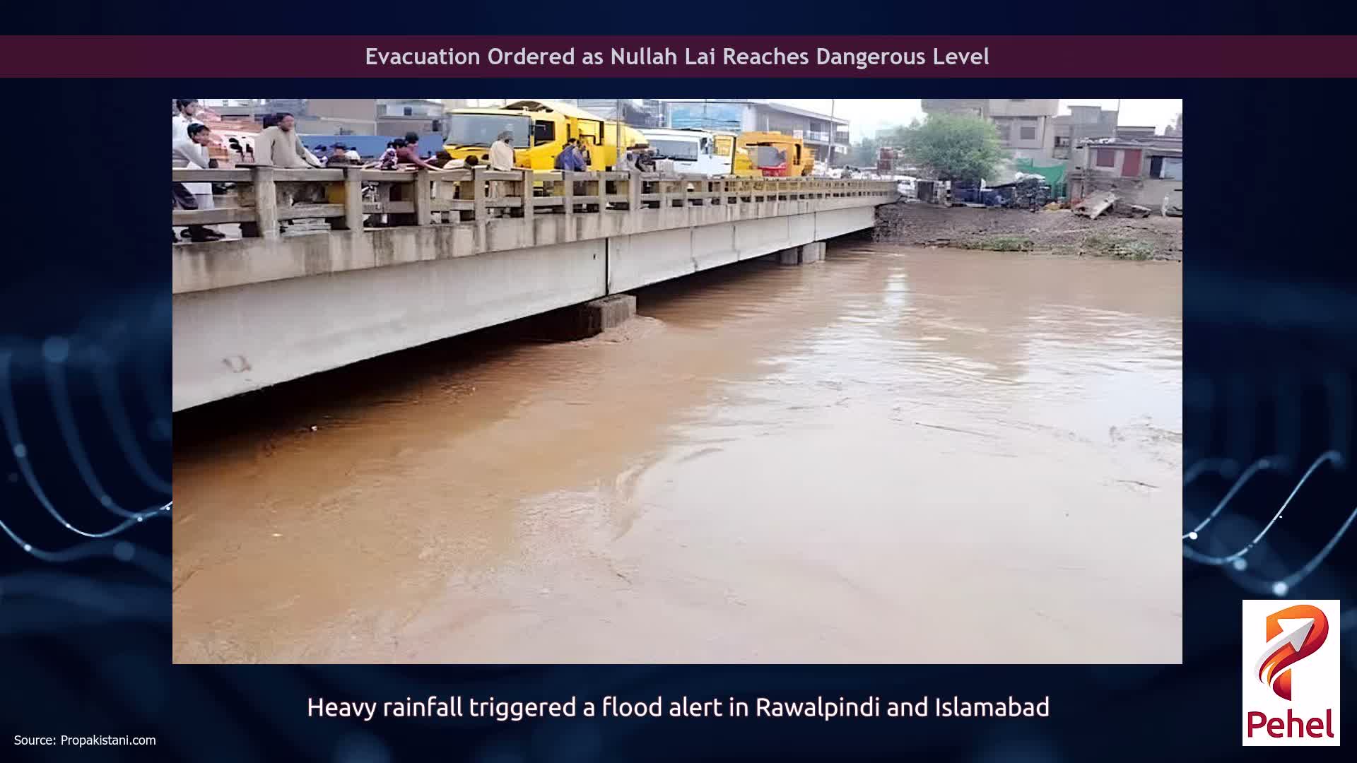 Evacuation Ordered as Nullah Lai Reaches Dangerous Level