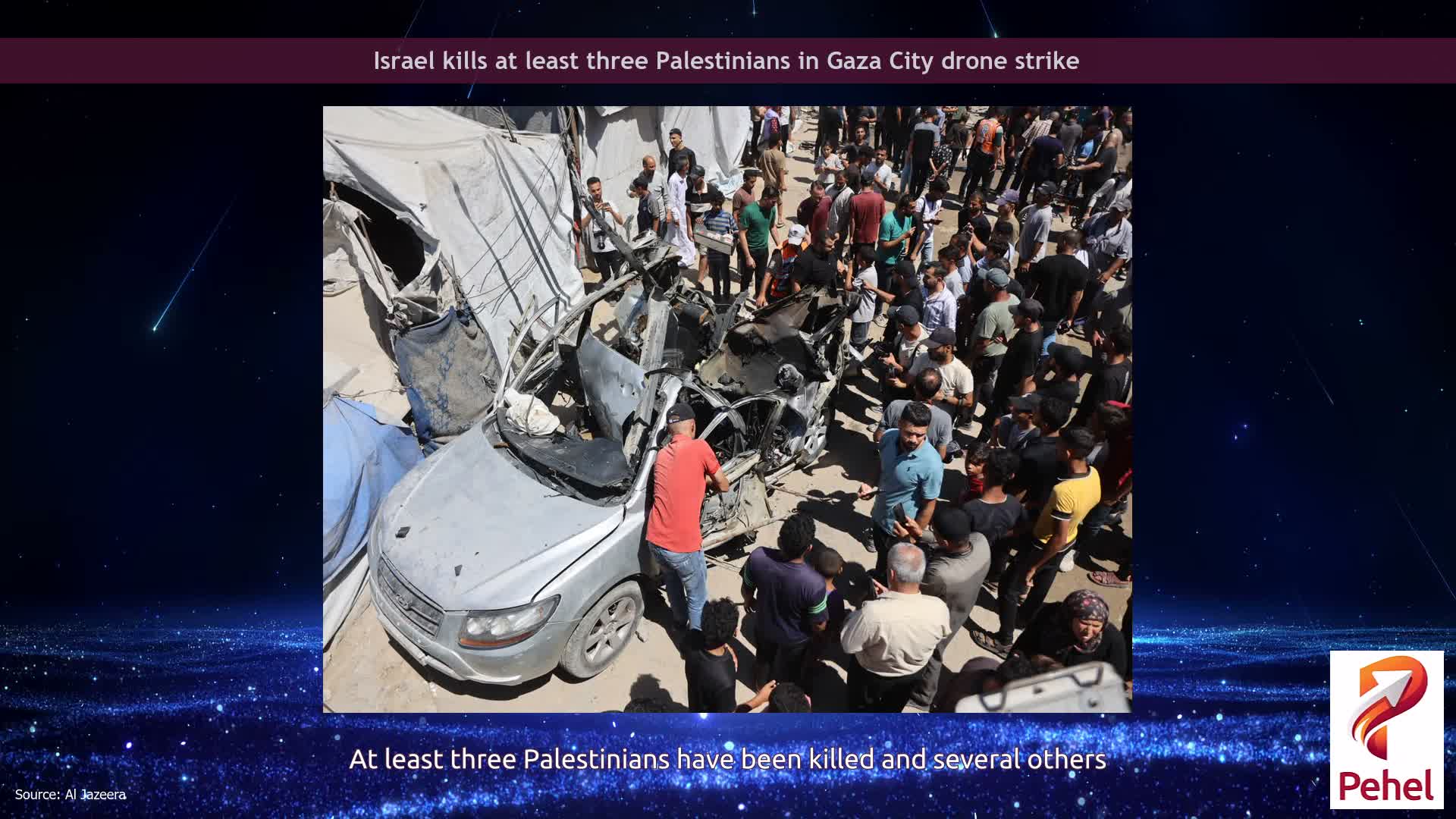 Israel kills at least three Palestinians in Gaza City drone strike