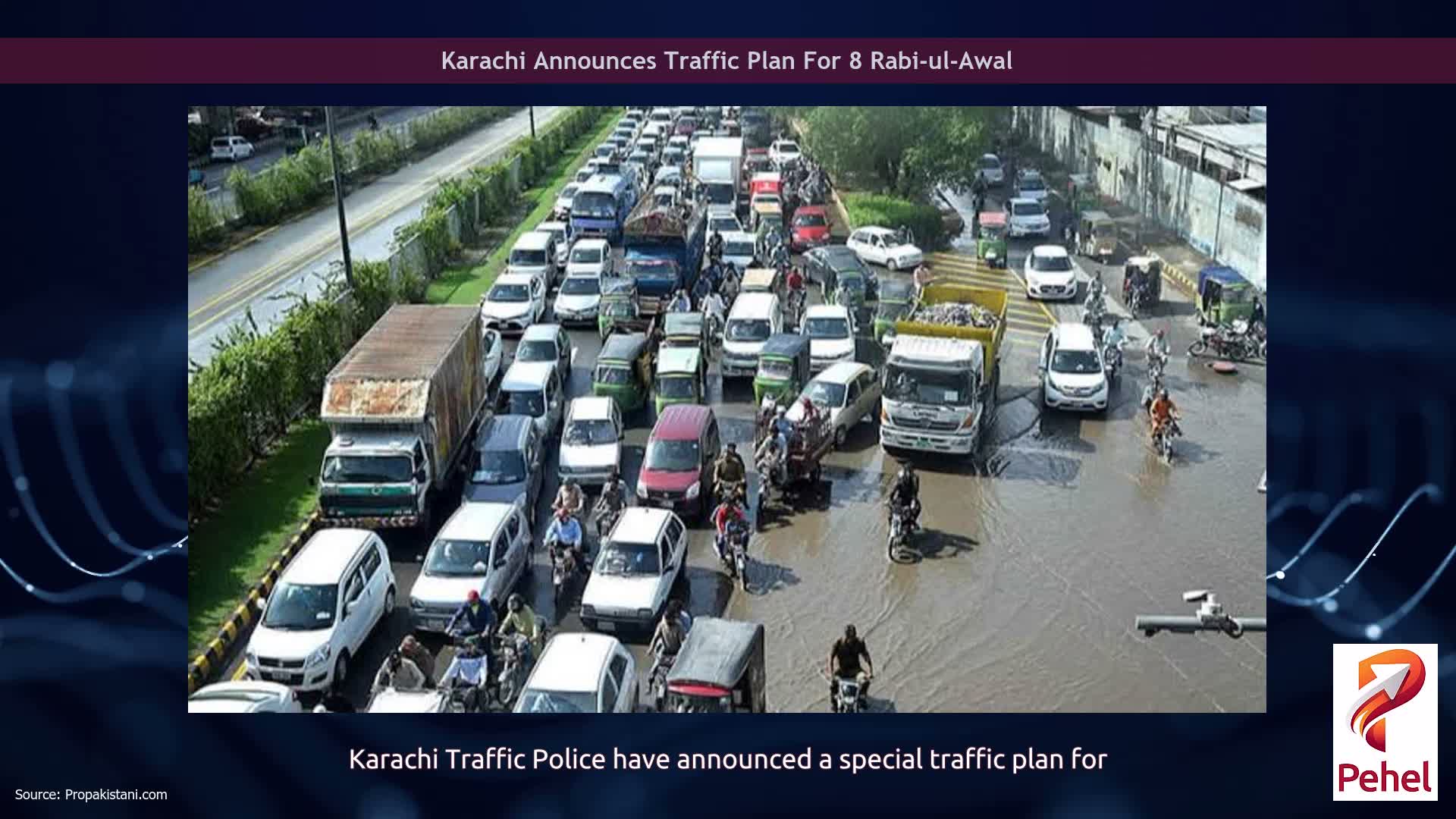 Karachi Announces Traffic Plan For 8 Rabi-ul-Awal