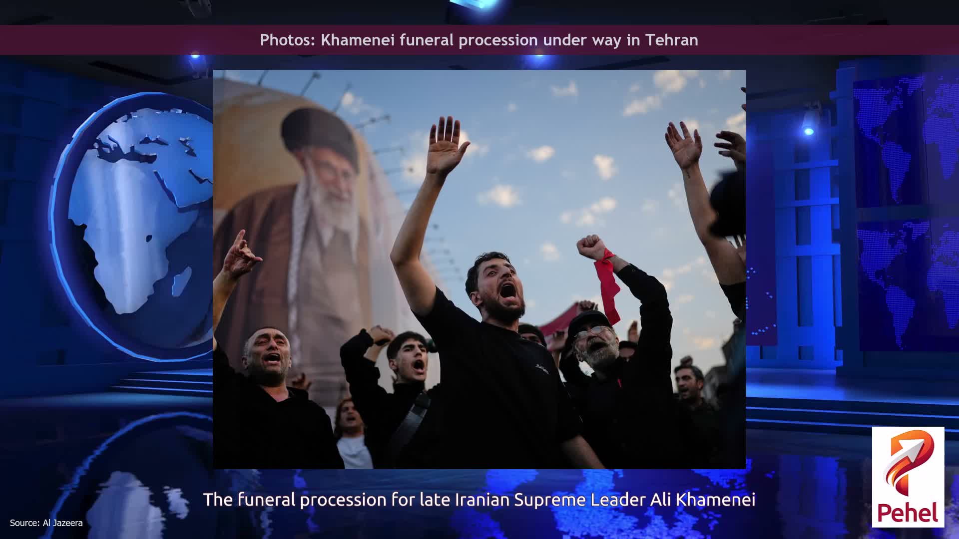 Photos: Khamenei funeral procession under way in Tehran