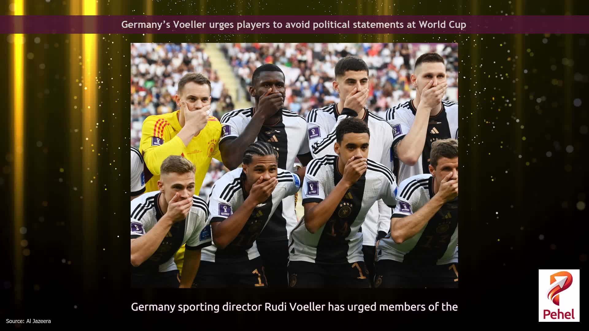 Germany’s Voeller urges players to avoid political statements at World Cup