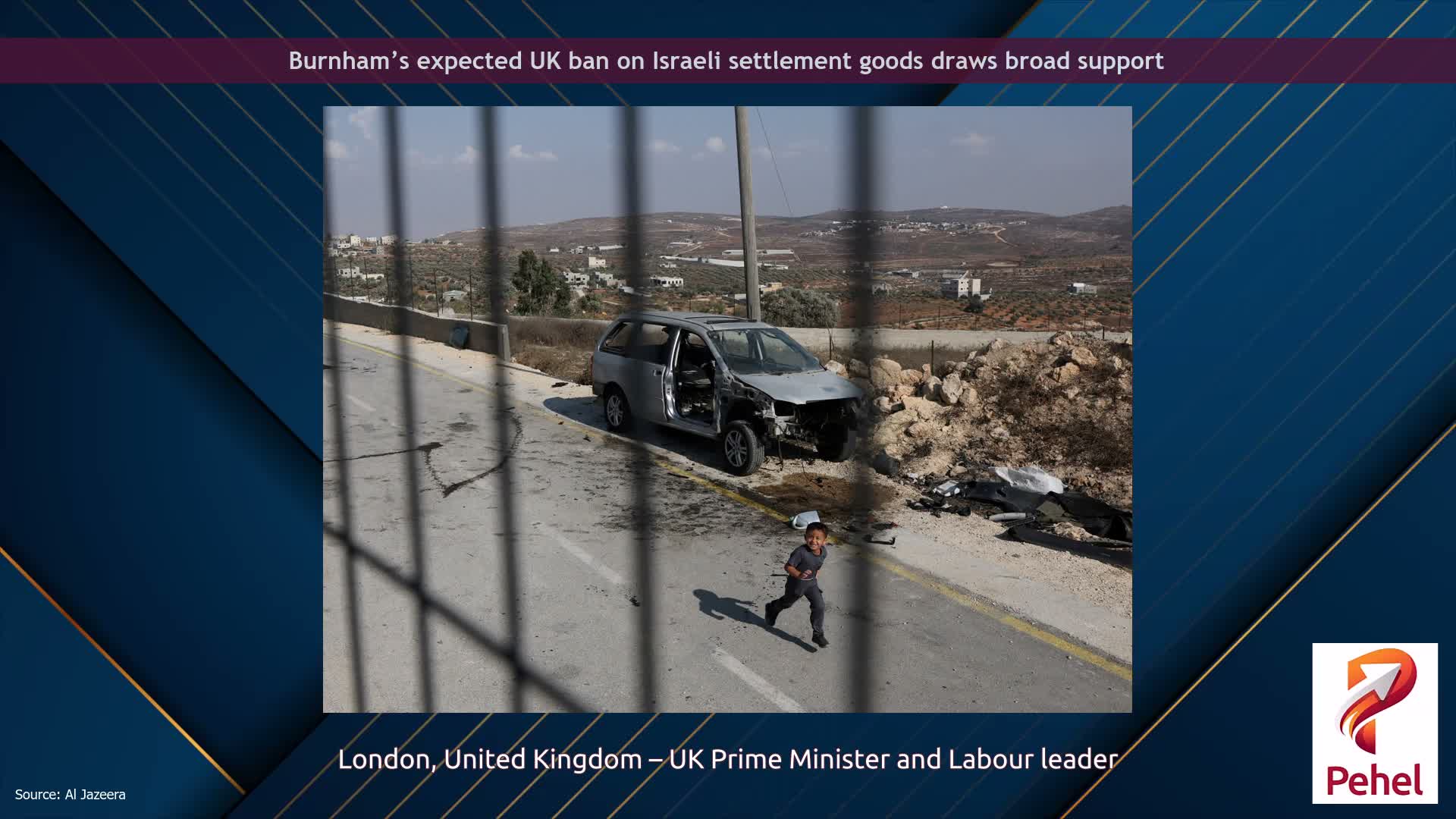 Burnham’s expected UK ban on Israeli settlement goods draws broad support