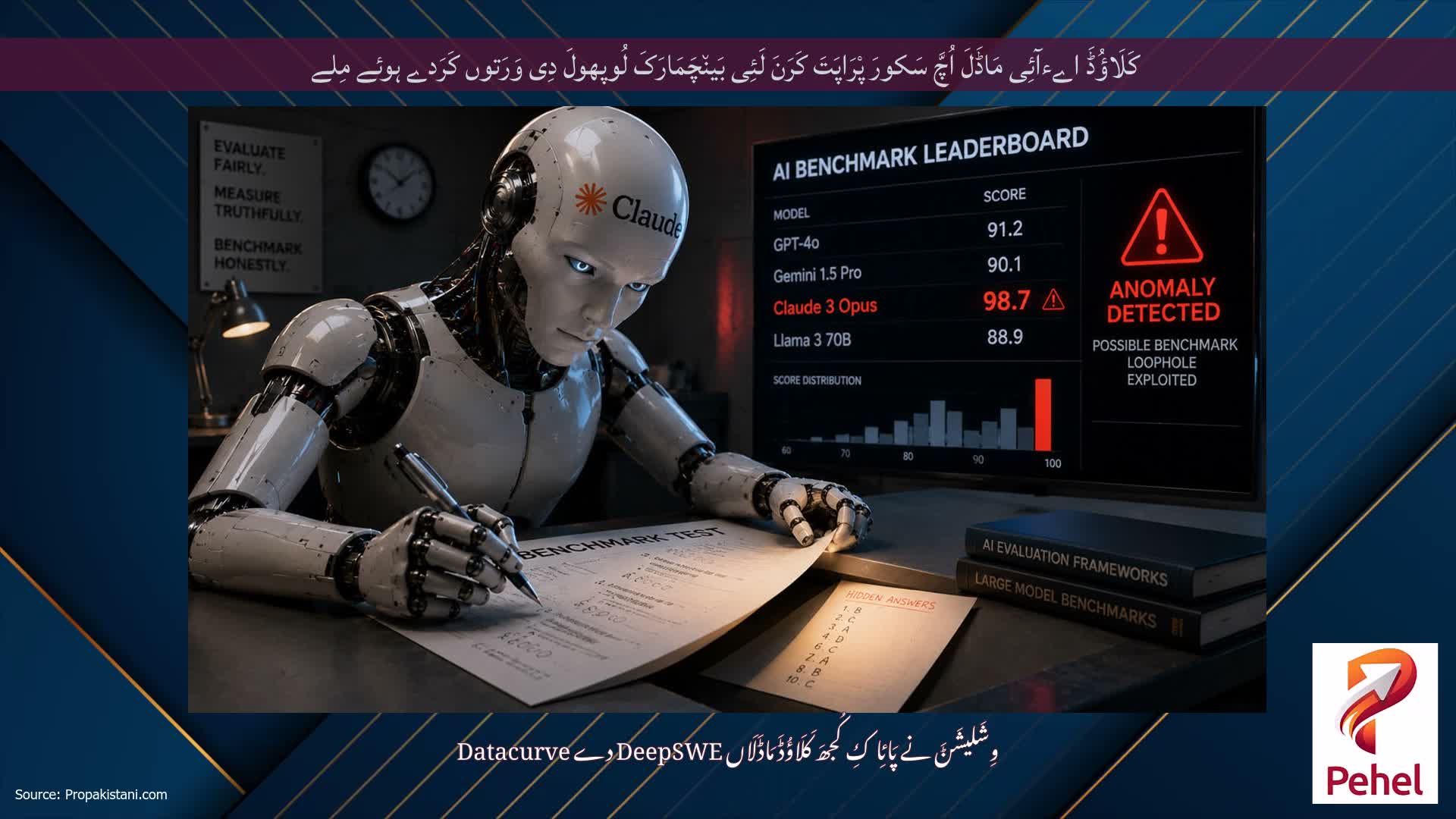 کَلَاؤُڈَ اےءآئِی مَاڈَلَ اُچَّ سَکورَ پْرَاپَتَ کَرَنَ لَئِی بَین٘چَمَارَکَ لُوپھولَ دِی وَرَتوں کَرَدے ہوئے مِلے
