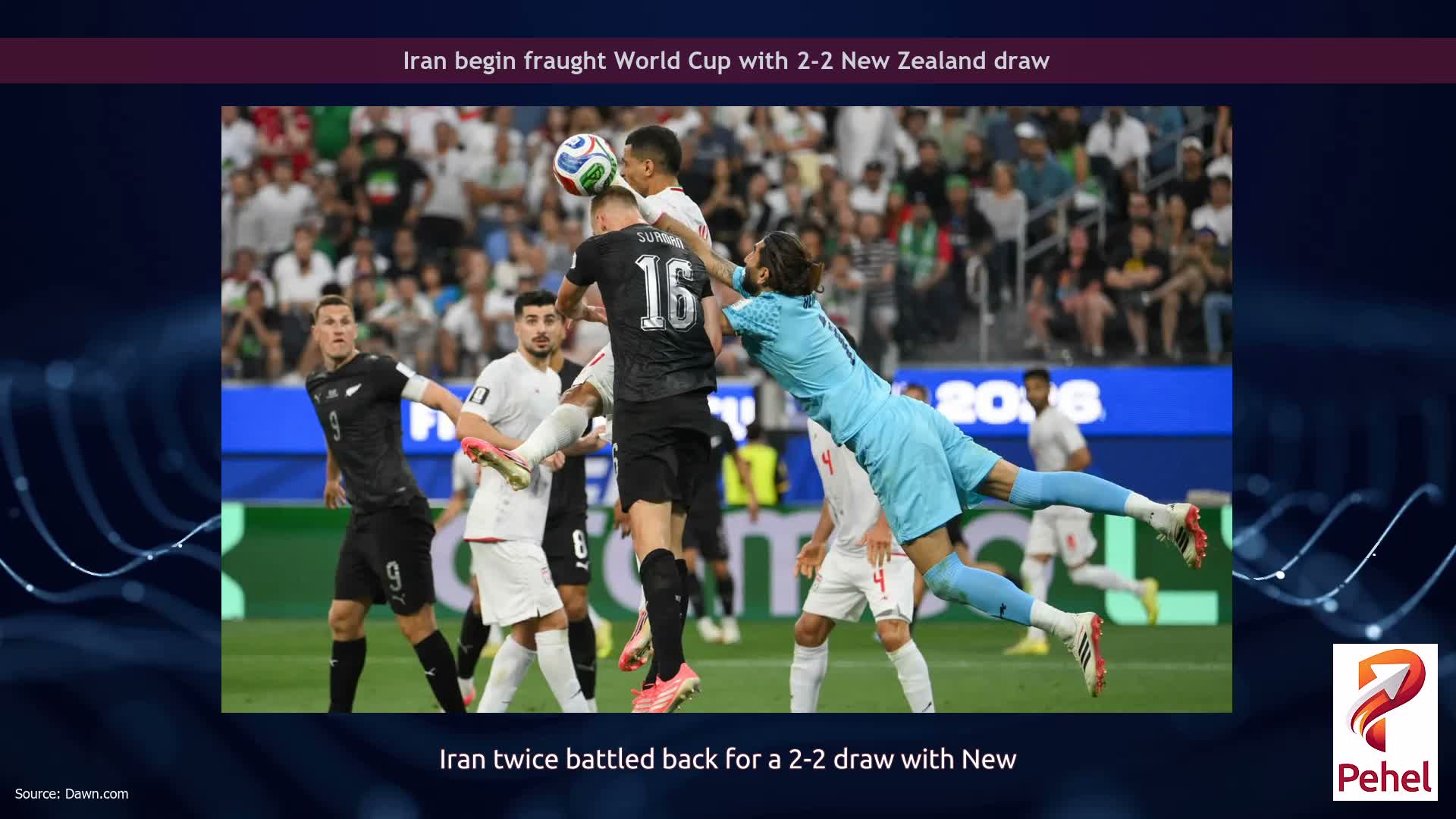 Iran begin fraught World Cup with 2-2 New Zealand draw