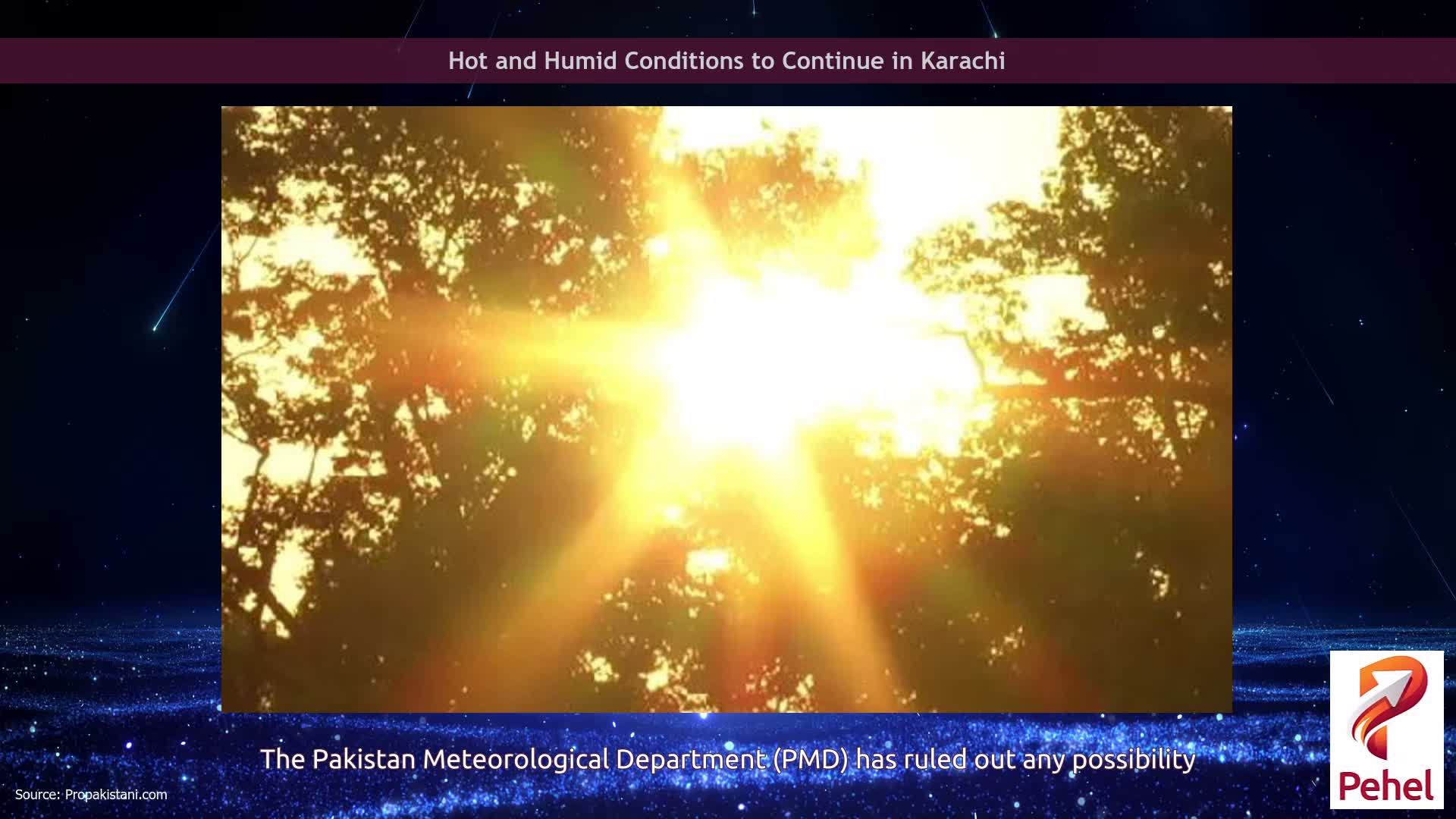 Hot and Humid Conditions to Continue in Karachi