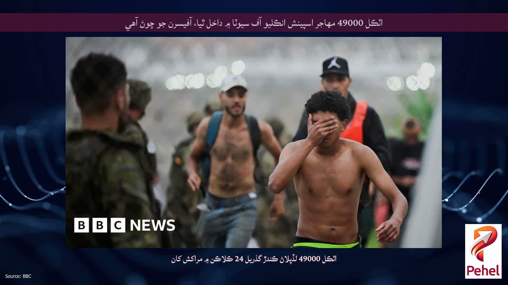 اٽڪل 49000 مهاجر اسپينش انڪليو آف سيوٽا ۾ داخل ٿيا، آفيسرن جو چوڻ آهي
