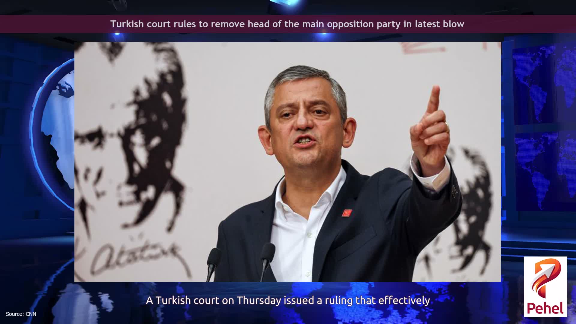Turkish court rules to remove head of the main opposition party in latest blow