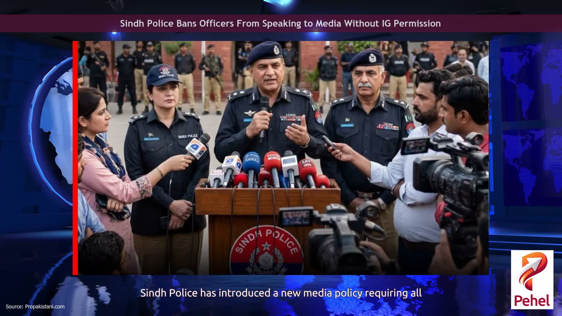 Sindh Police Bans Officers From Speaking to Media Without IG Permission