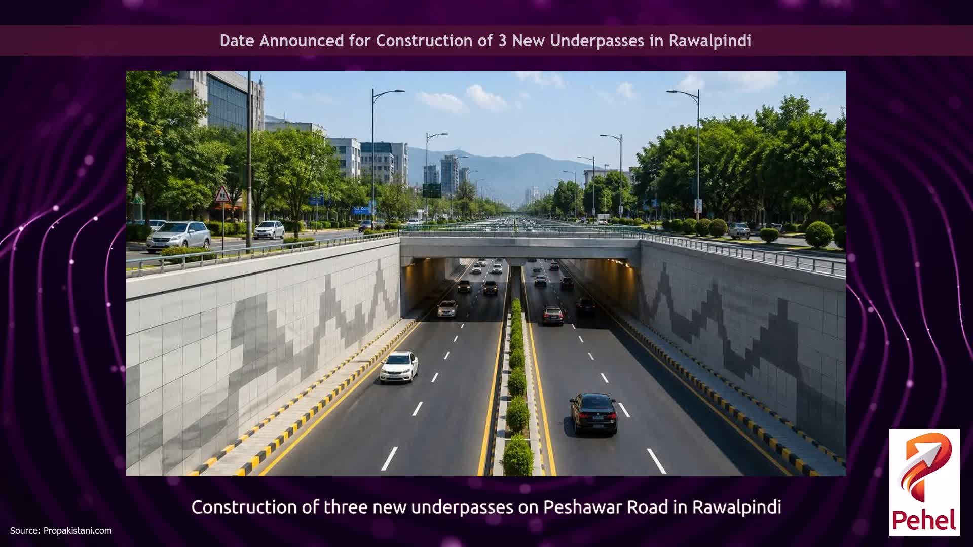 Date Announced for Construction of 3 New Underpasses in Rawalpindi