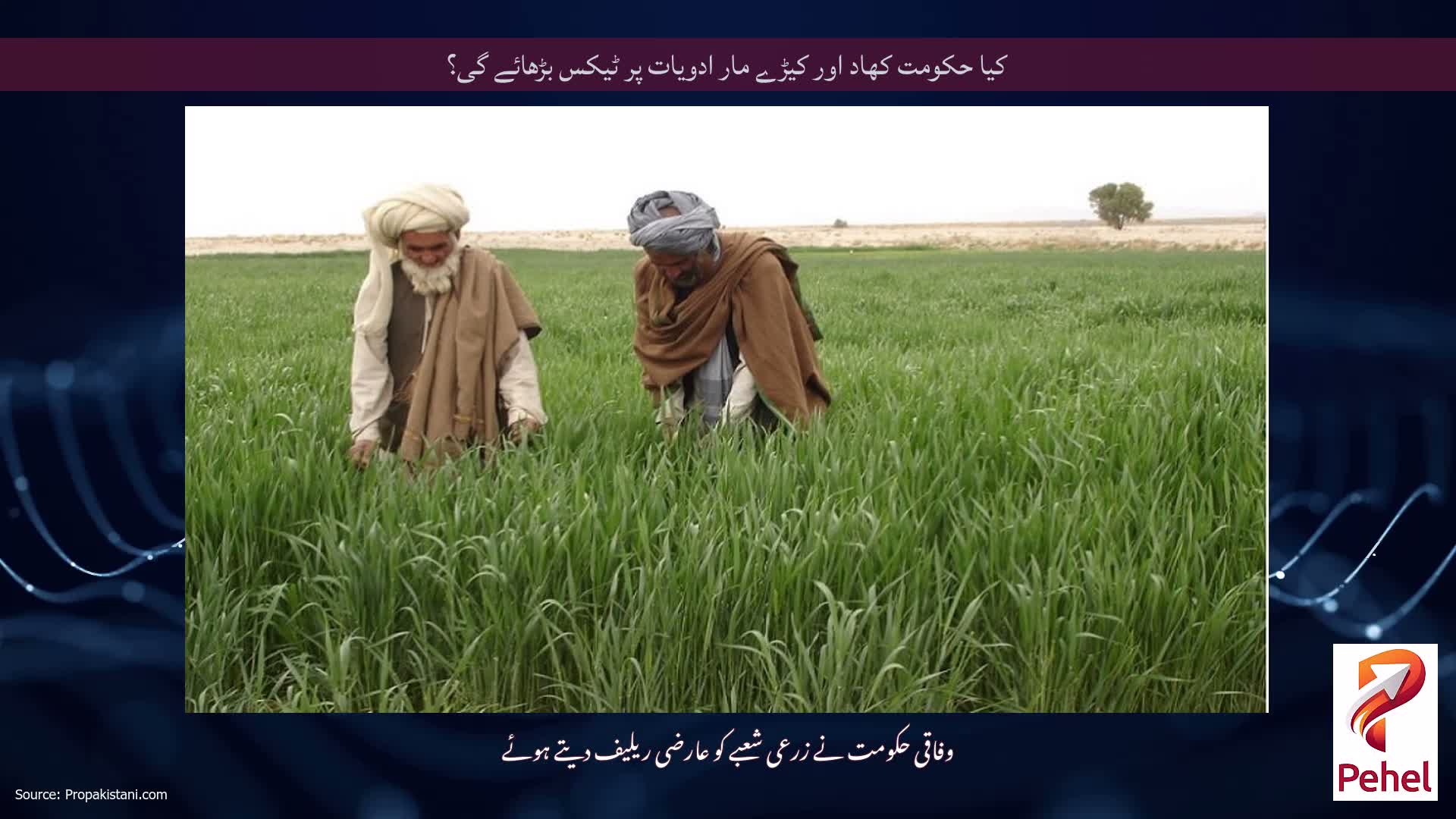 کیا حکومت کھاد اور کیڑے مار ادویات پر ٹیکس بڑھائے گی؟