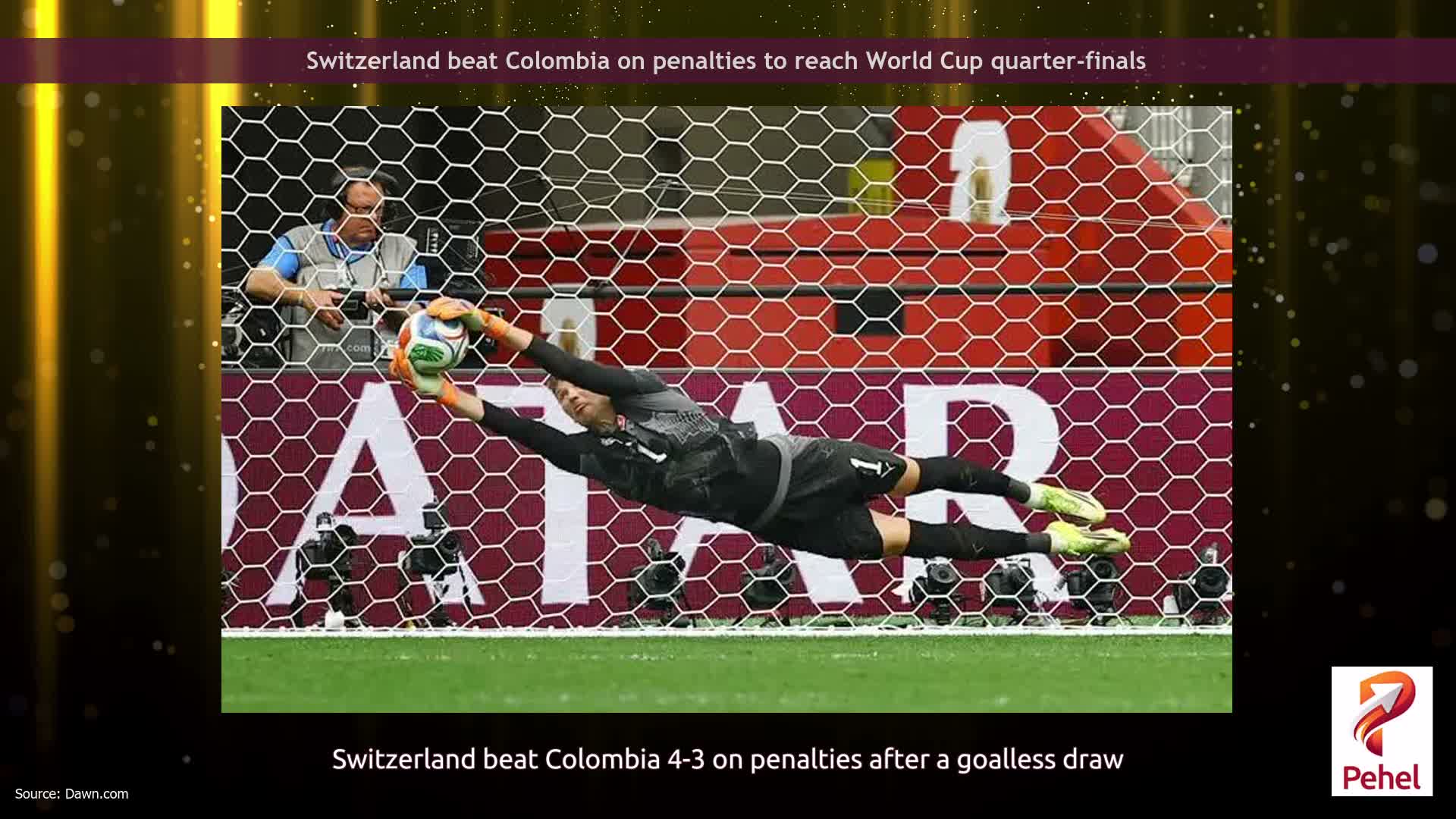Switzerland beat Colombia on penalties to reach World Cup quarter-finals