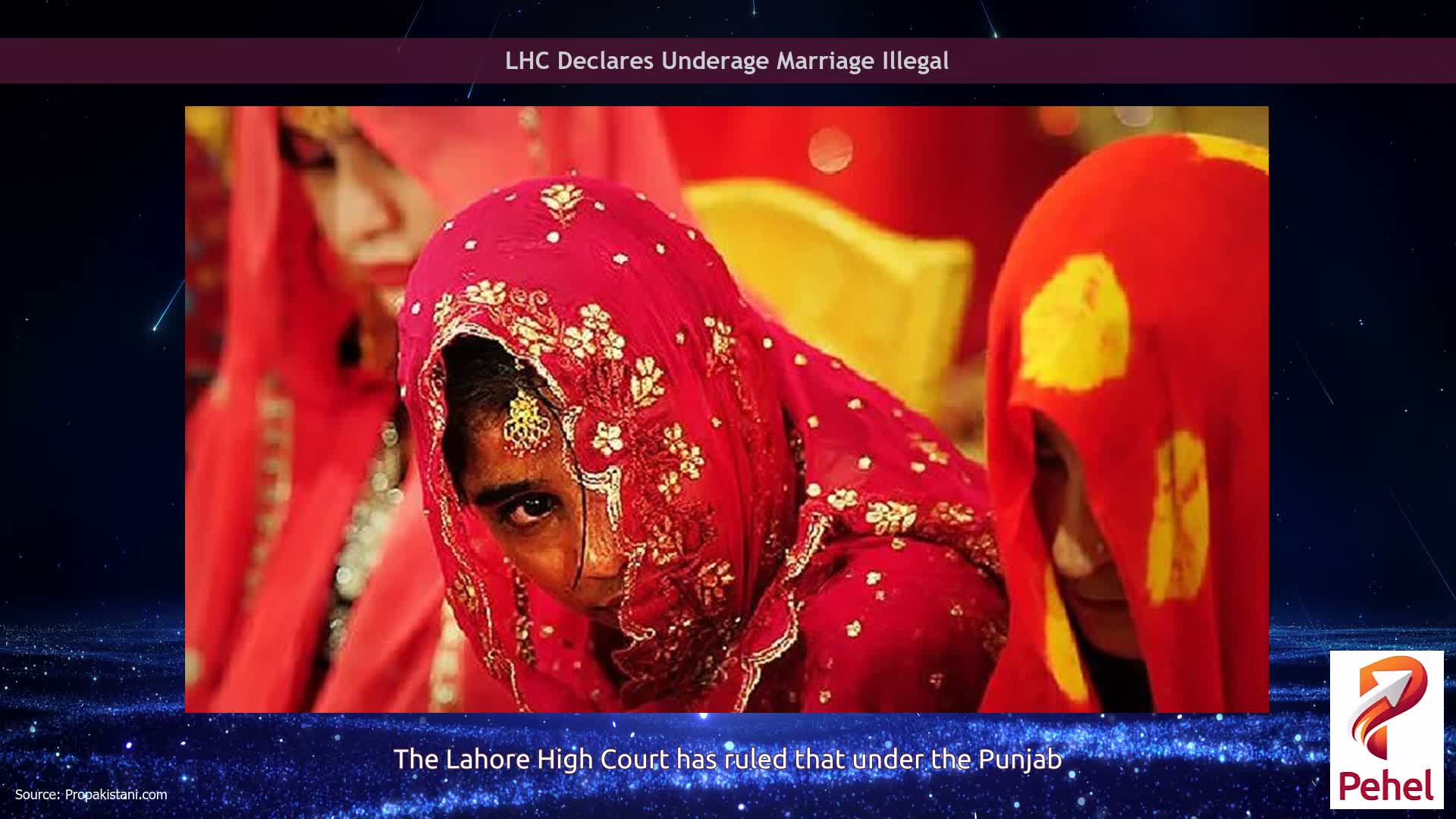 LHC Declares Underage Marriage Illegal