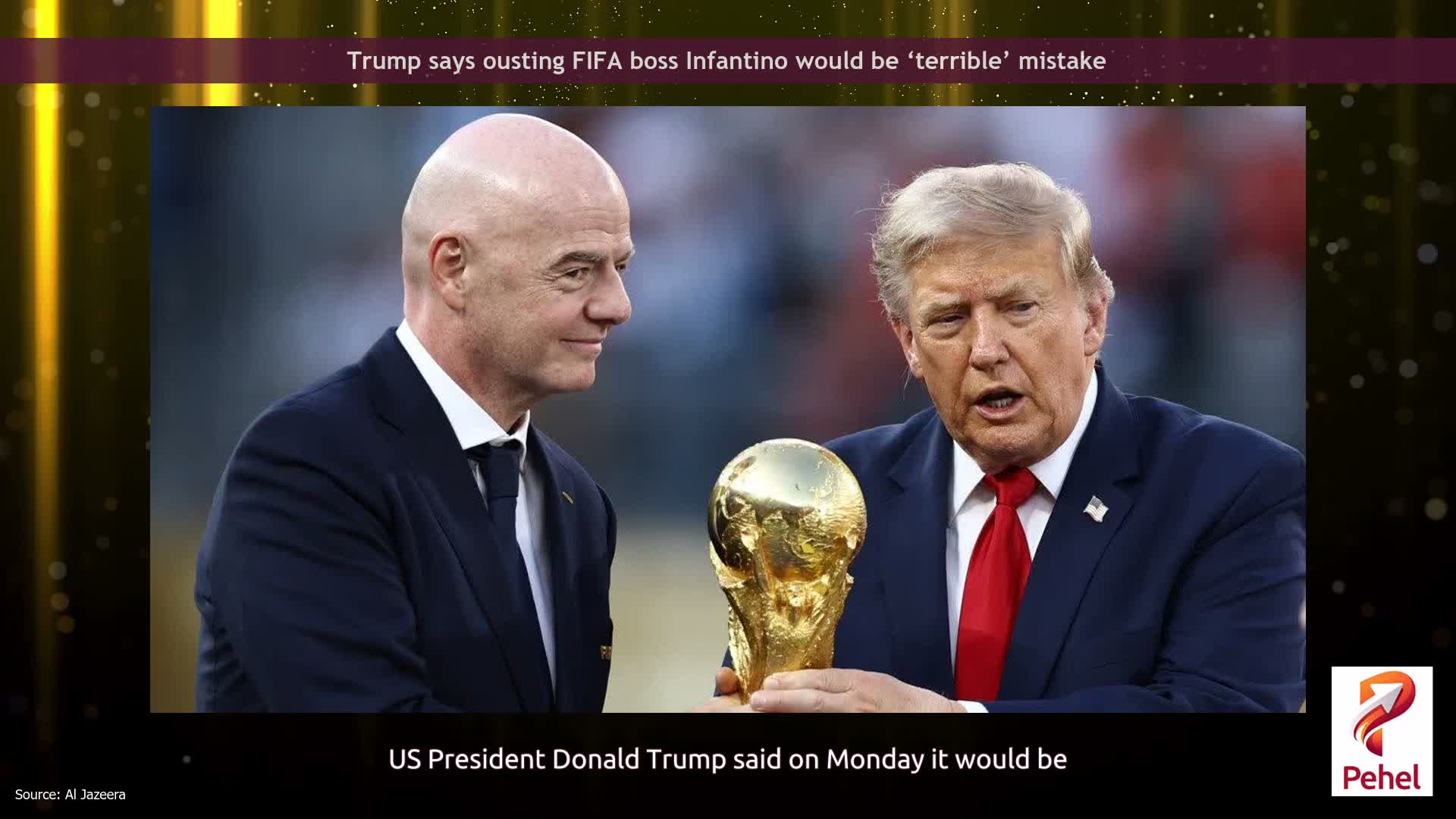 Trump says ousting FIFA boss Infantino would be ‘terrible’ mistake