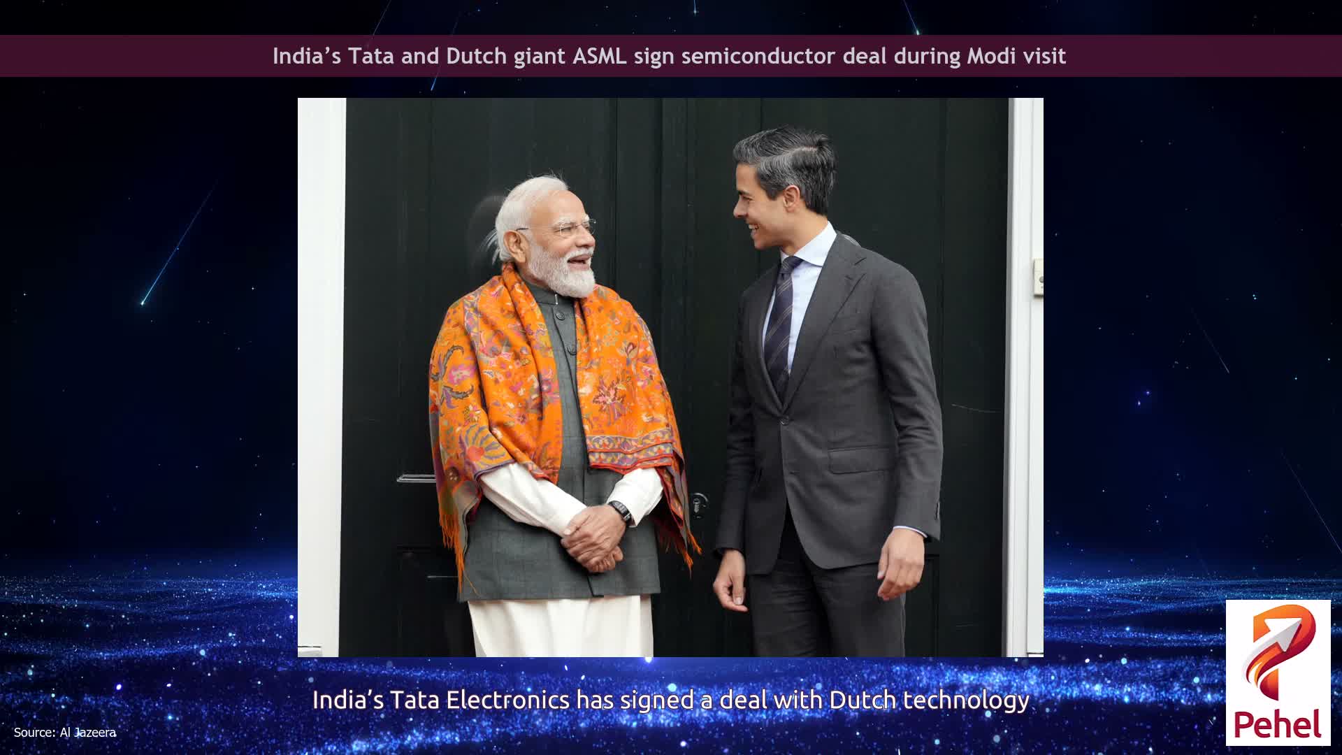 India’s Tata and Dutch giant ASML sign semiconductor deal during Modi visit