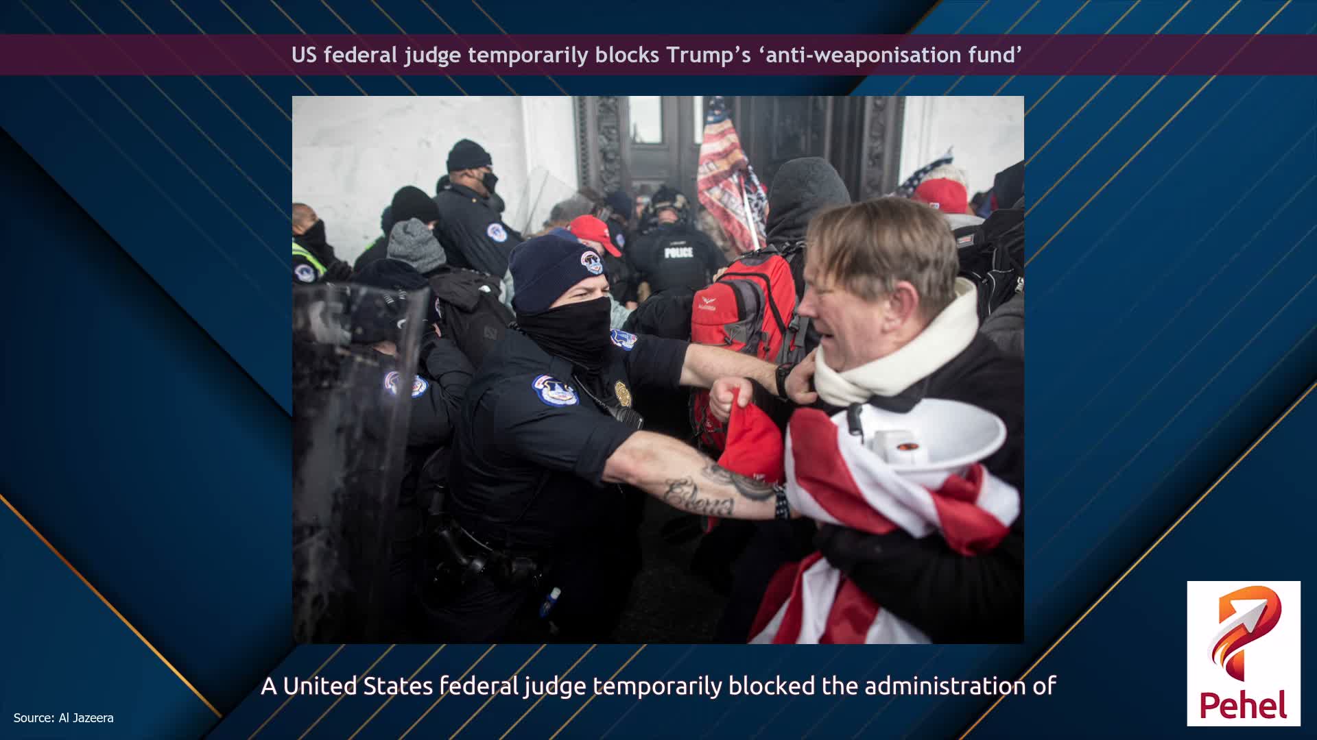 US federal judge temporarily blocks Trump’s ‘anti-weaponisation fund’